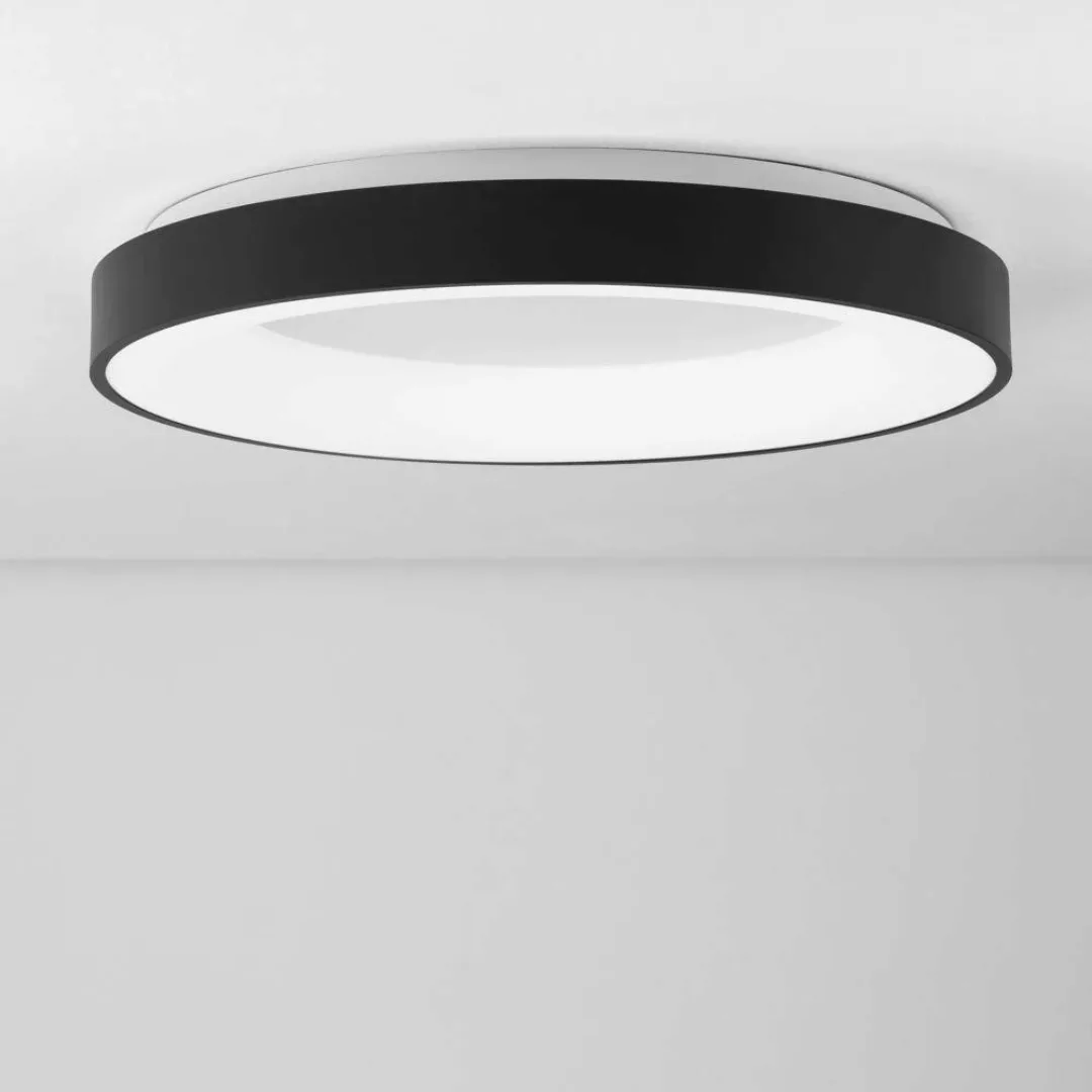 LED Deckenleuchte Rando Thin in Schwarz-matt 50W 3250lm günstig online kaufen