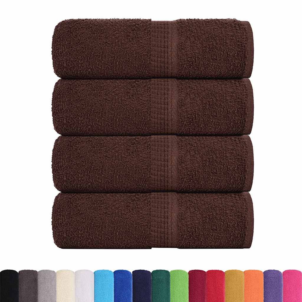 vidaXL Handtuch Waschhandtücher 4-tlg. FROGN Braun günstig online kaufen