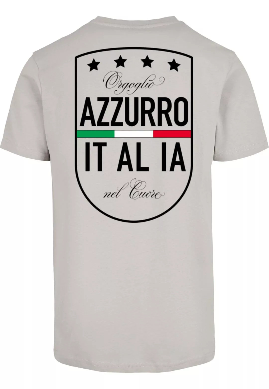 MisterTee T-Shirt "MisterTee Azurro Italia Crest Tee", (1 tlg.) günstig online kaufen