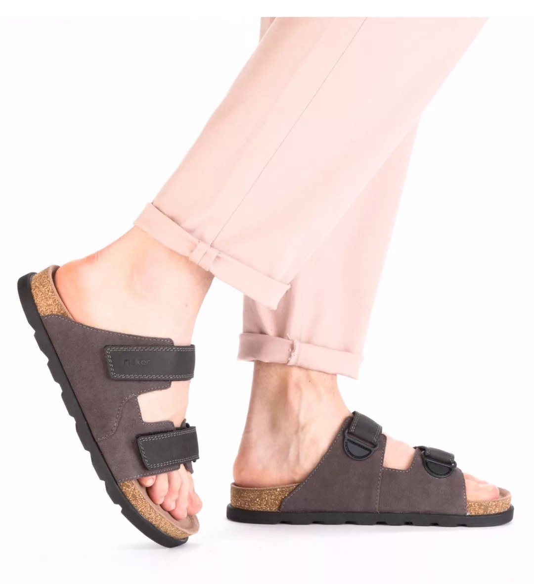 Rieker Pantolette, Sommerschuh, Strandschuh, Hausschuh mit vorgeformtem Fuß günstig online kaufen