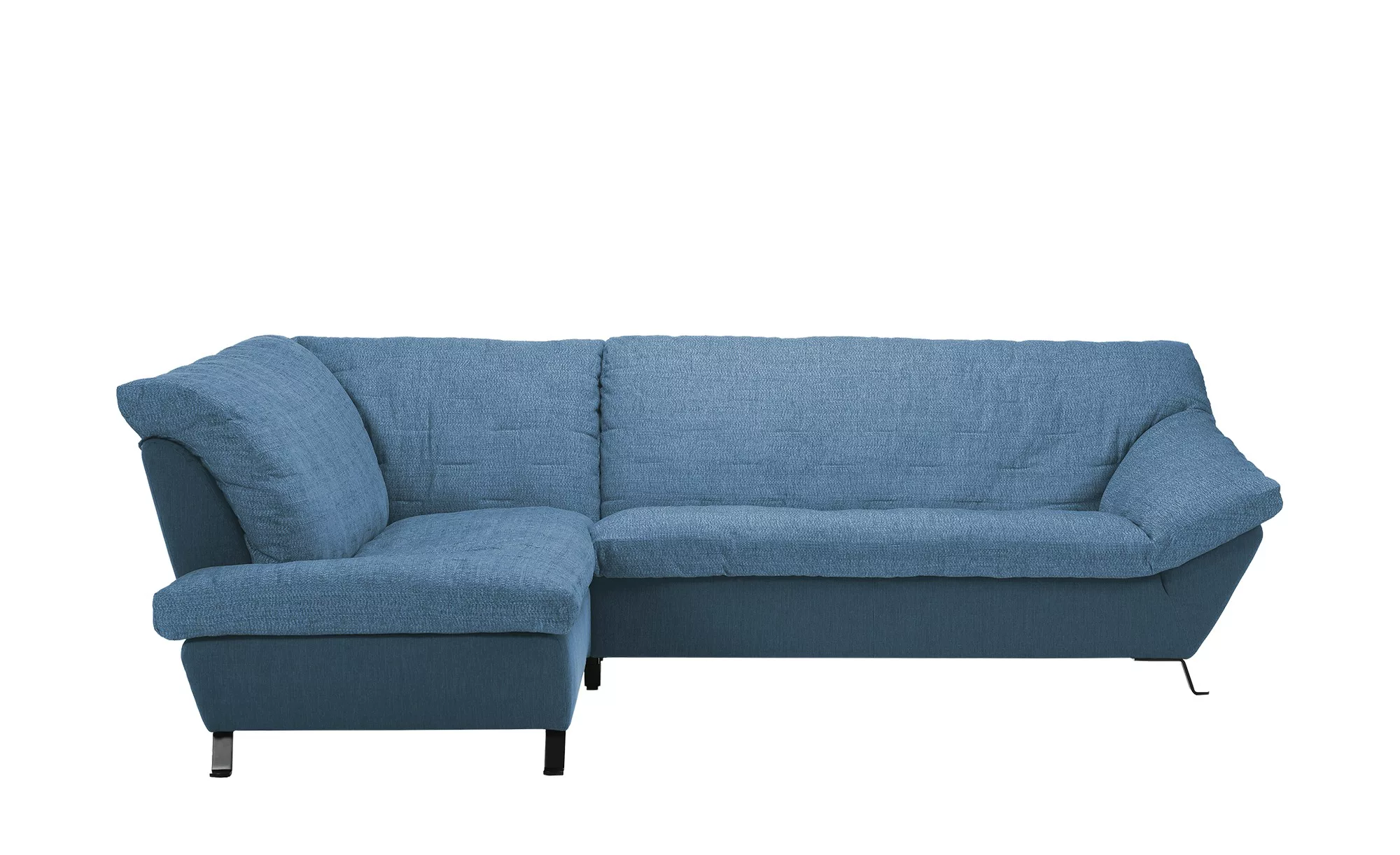Ecksofa - blau - 84 cm - Polstermöbel > Sofas > Ecksofas - Möbel Kraft günstig online kaufen