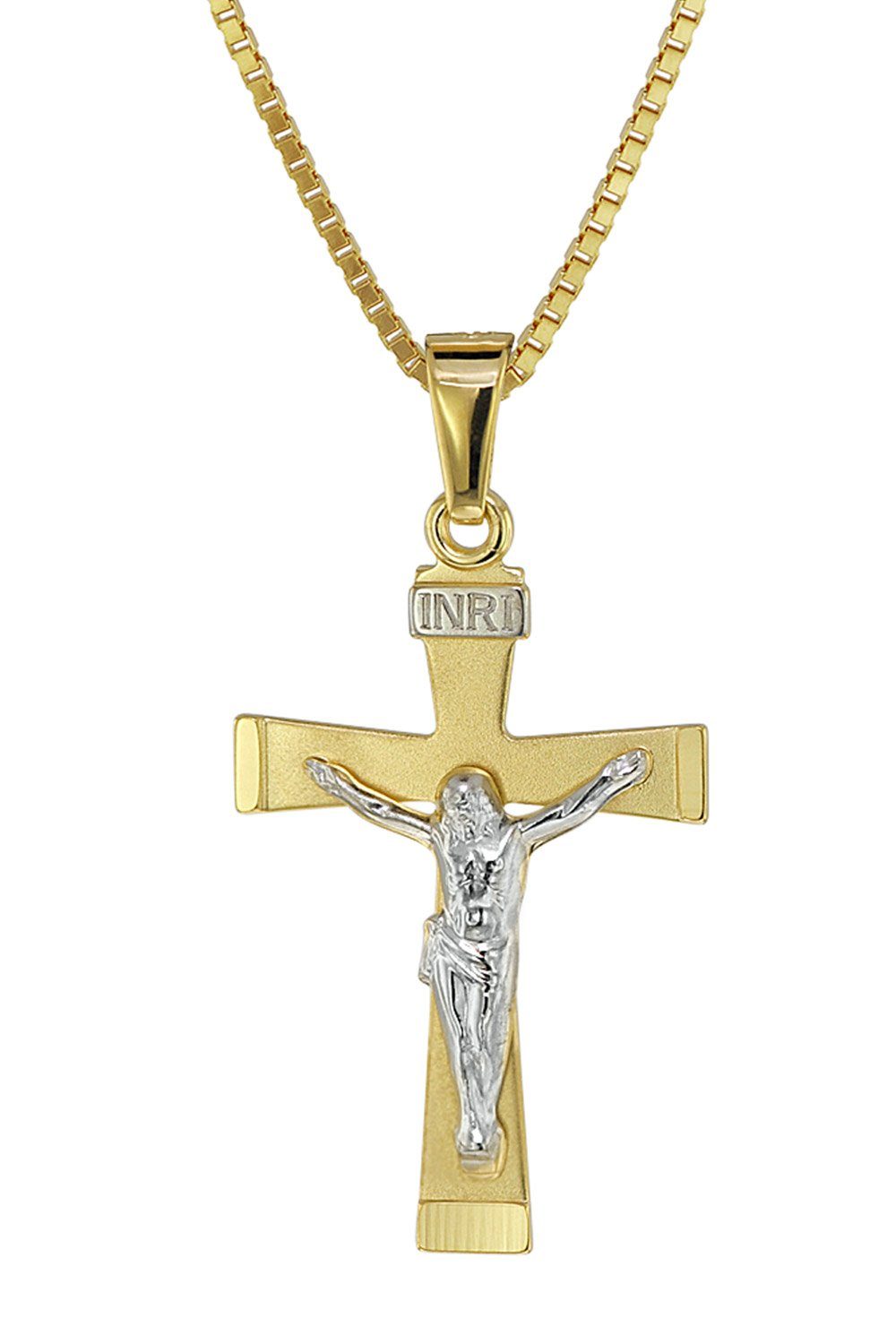 trendor Kette mit Anhänger Kruzifix Gold günstig online kaufen