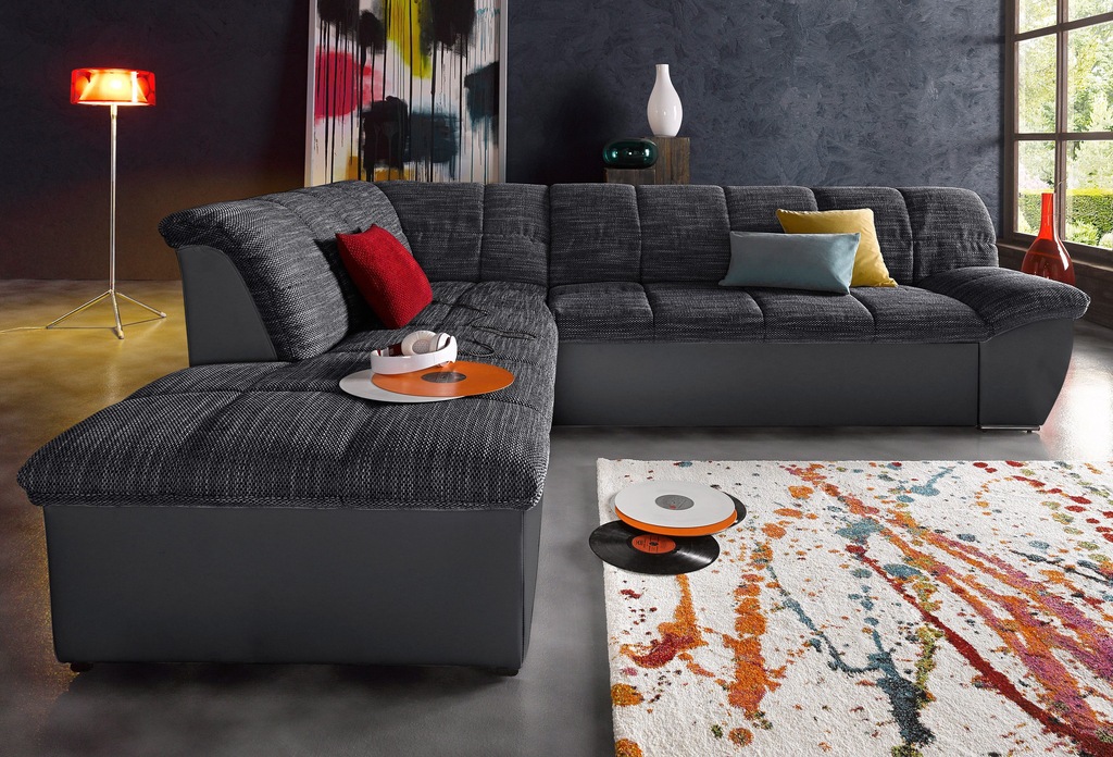 DOMO collection Ecksofa "Splash L-Form", wahlweise mit Bettfunktion günstig online kaufen