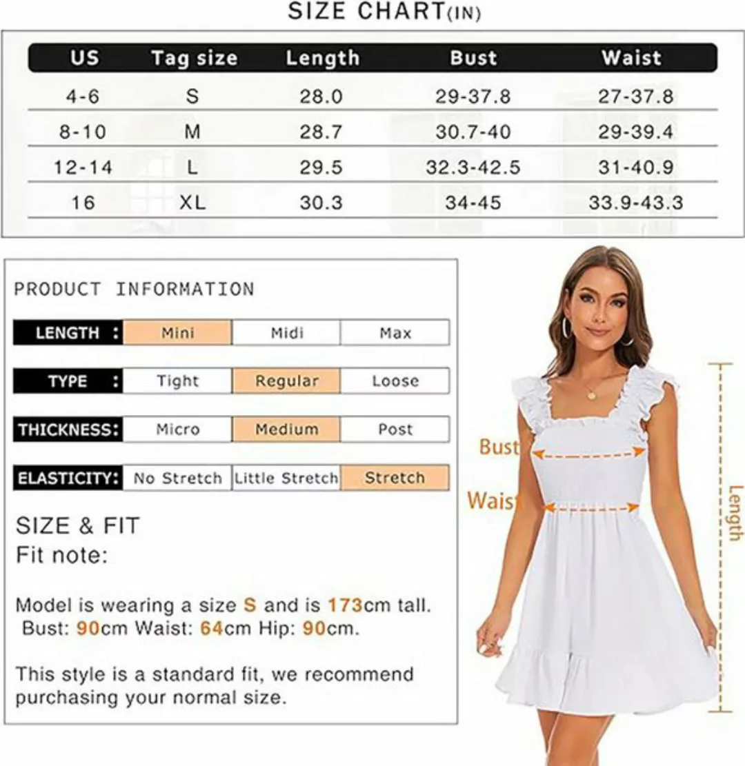 BlauWave Dirndl Ärmelloses Kleid mit quadratischem Ausschnitt und Falten im günstig online kaufen