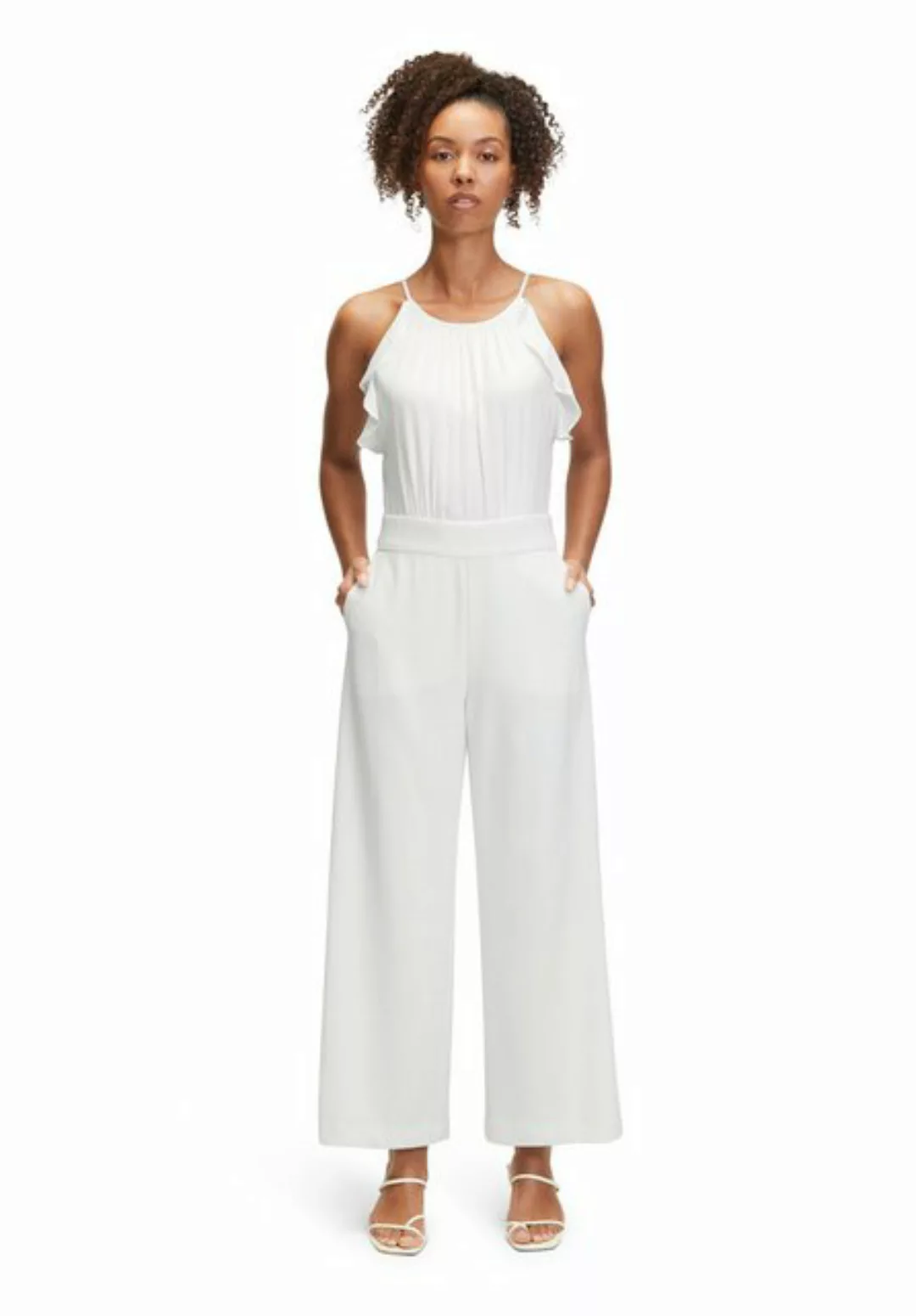 Vera Mont Overall Vera Mont Jumpsuit mit Volant (1-tlg) Bindeband günstig online kaufen