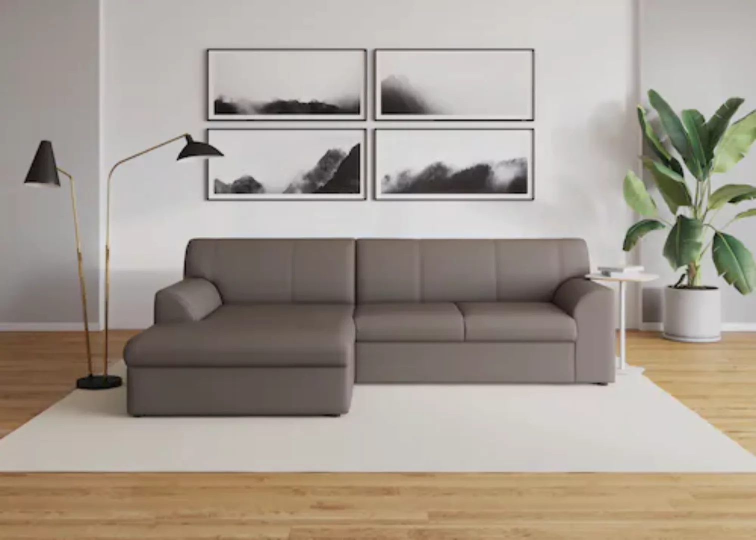 DOMO collection Ecksofa »Topper L-Form«, mit Recamiere, wahlweise mit Schla günstig online kaufen