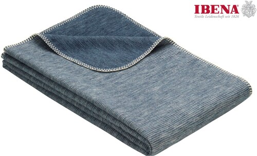 IBENA Wohndecke »Wohndecke Lausanne«, in schlichtem Melange-Look günstig online kaufen