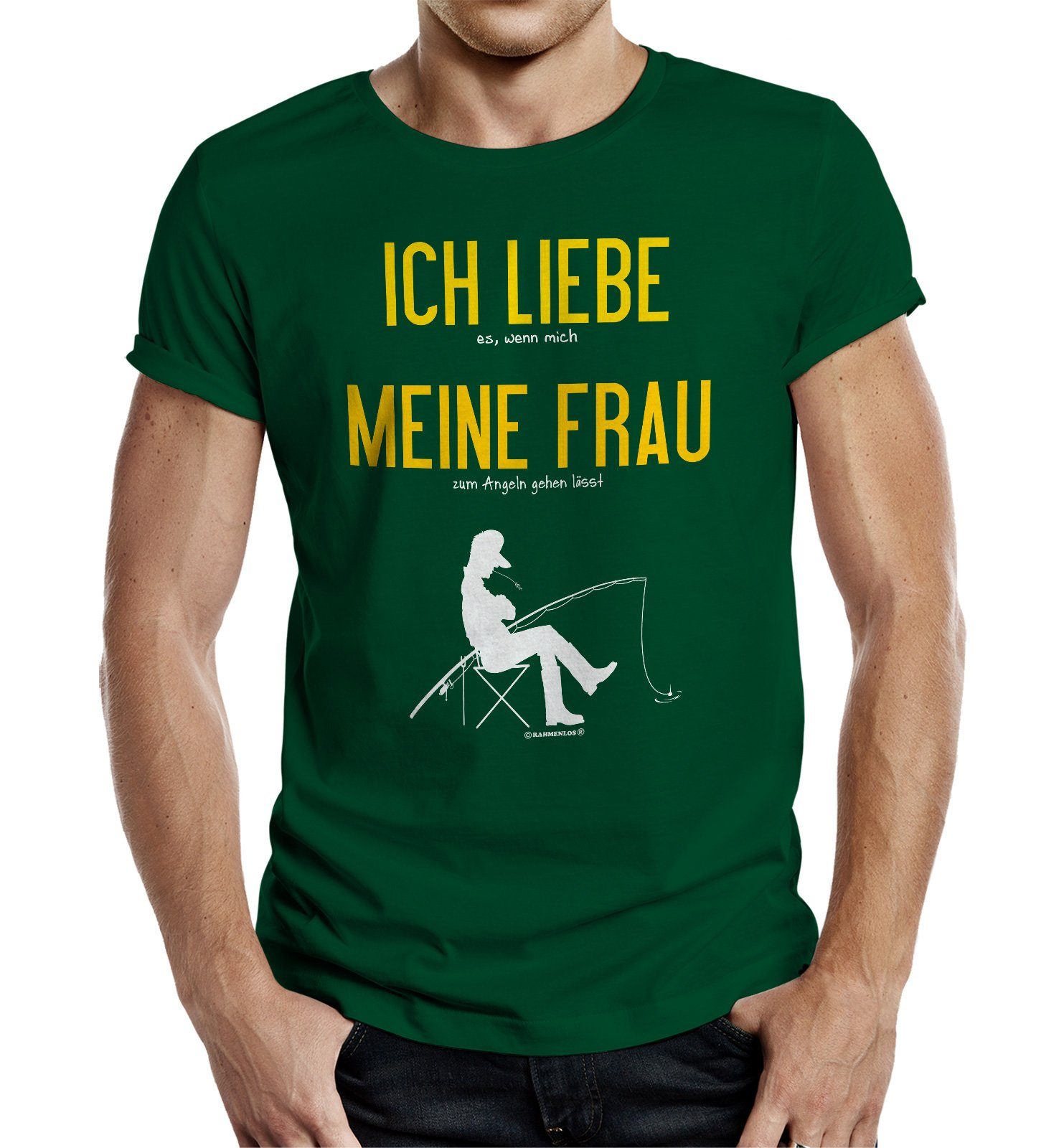 RAHMENLOS® T-Shirt für Angler und Fischer: günstig online kaufen