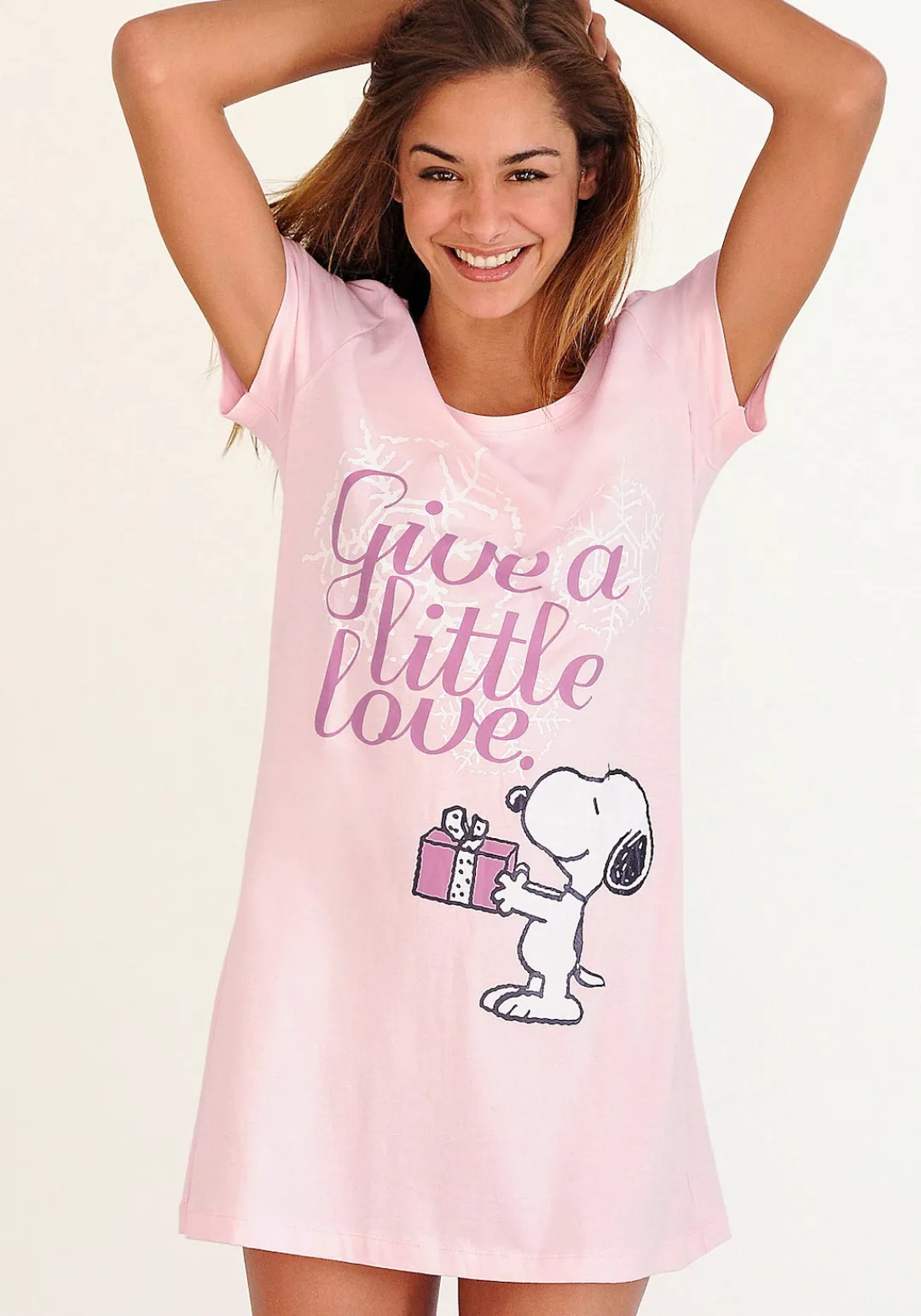 Peanuts Sleepshirt, mit Snoopy-Print in Minilänge günstig online kaufen