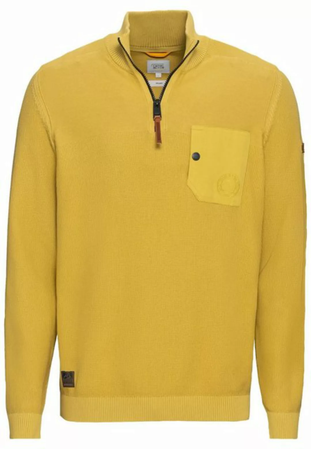 camel active Kapuzenpullover Troyer 1/1Arm, Lemon günstig online kaufen