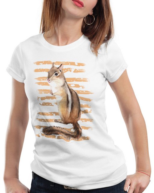 style3 T-Shirt Streifenhörnchen chipmunk wald wildnis forst günstig online kaufen