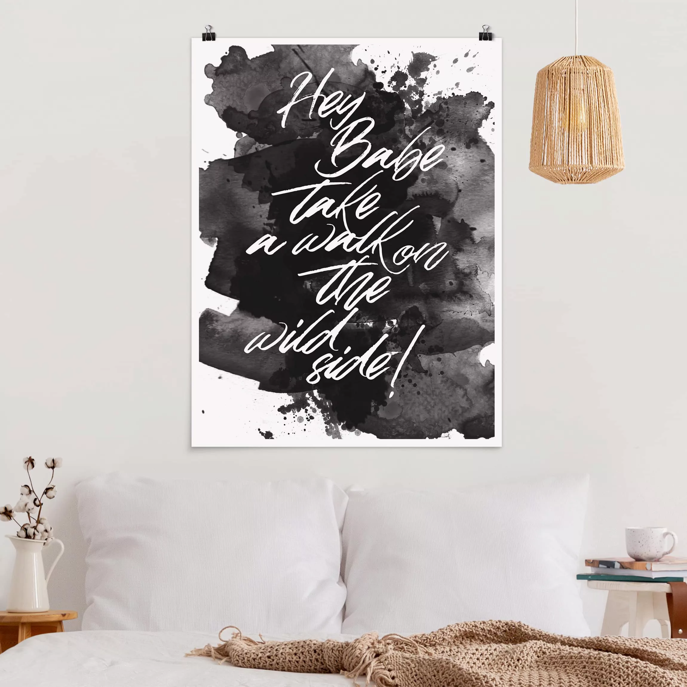 Poster Spruch - Hochformat Take a walk on the wild side günstig online kaufen