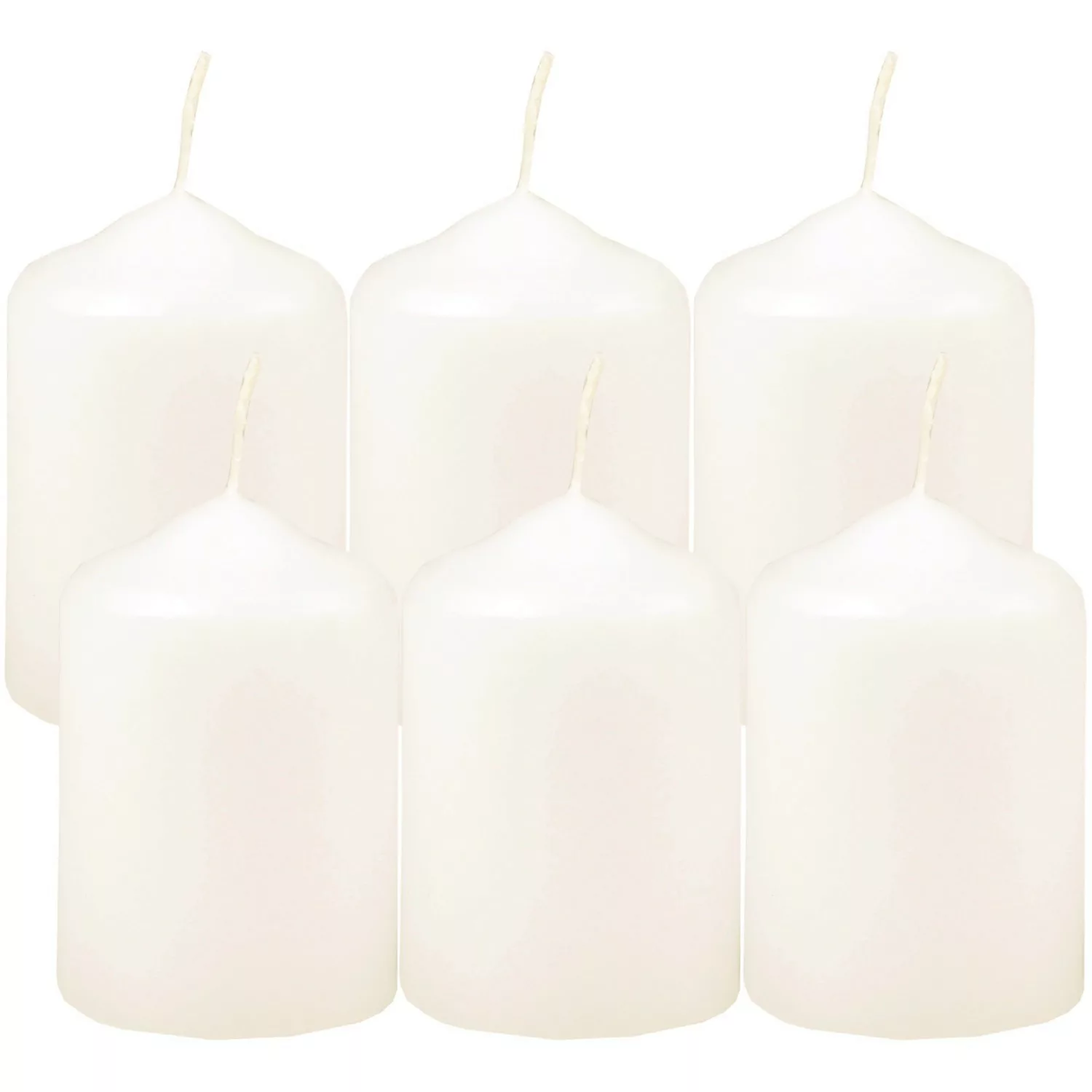 HS Candle Stumpenkerzen Ø4cm 6er Pack Elfenbein günstig online kaufen