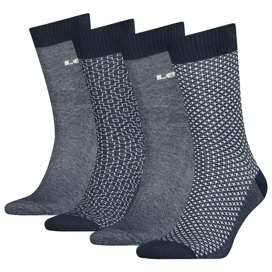 Levi´s ® Regular Cut Denim Geschenkbox Socken 4 Paare EU 39-42 Mood Indigo günstig online kaufen