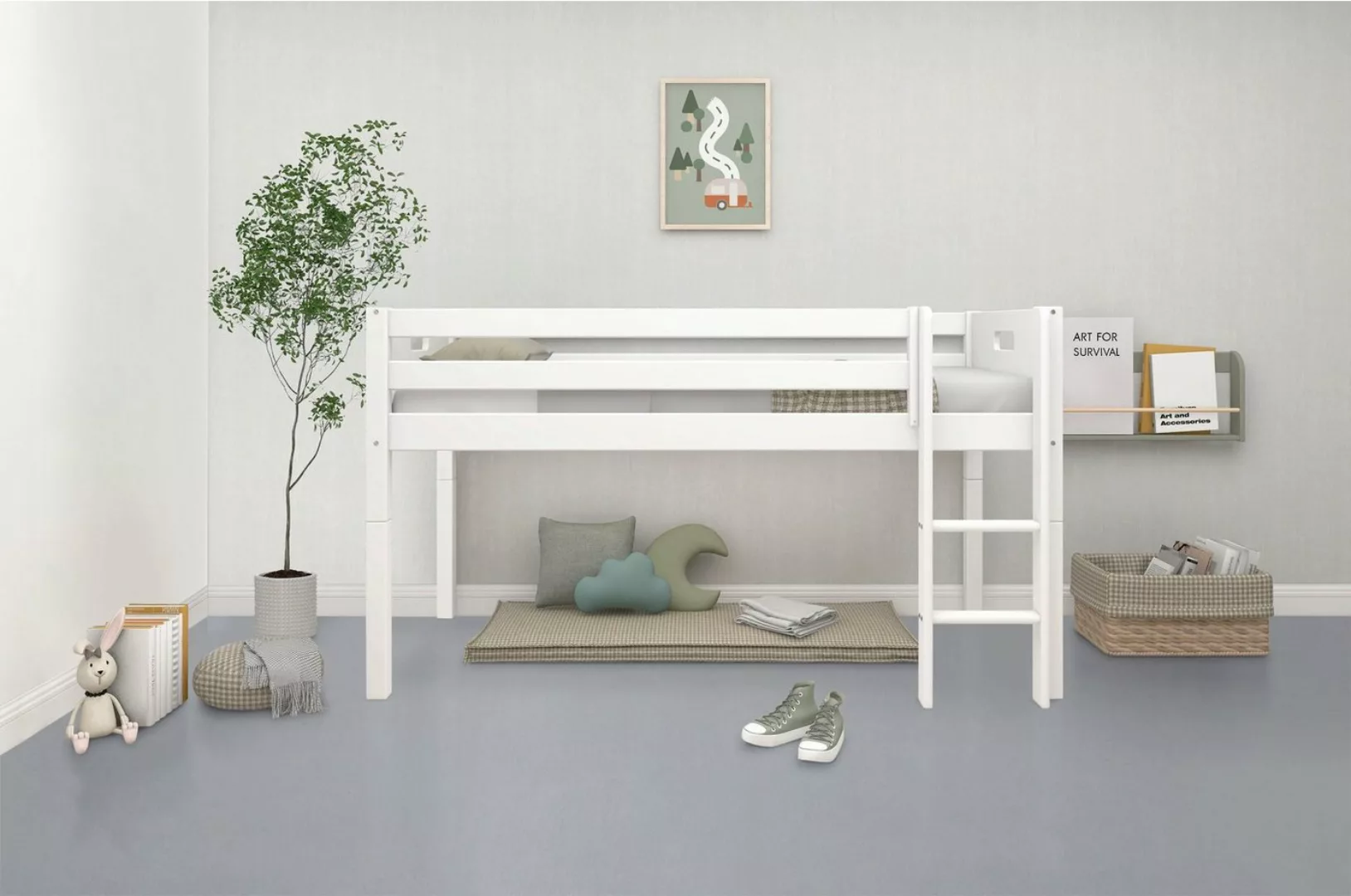 Thuka Spielbett Thuka Nordic (4-tlg), produziert by Flexa,Umbaubar in Einze günstig online kaufen