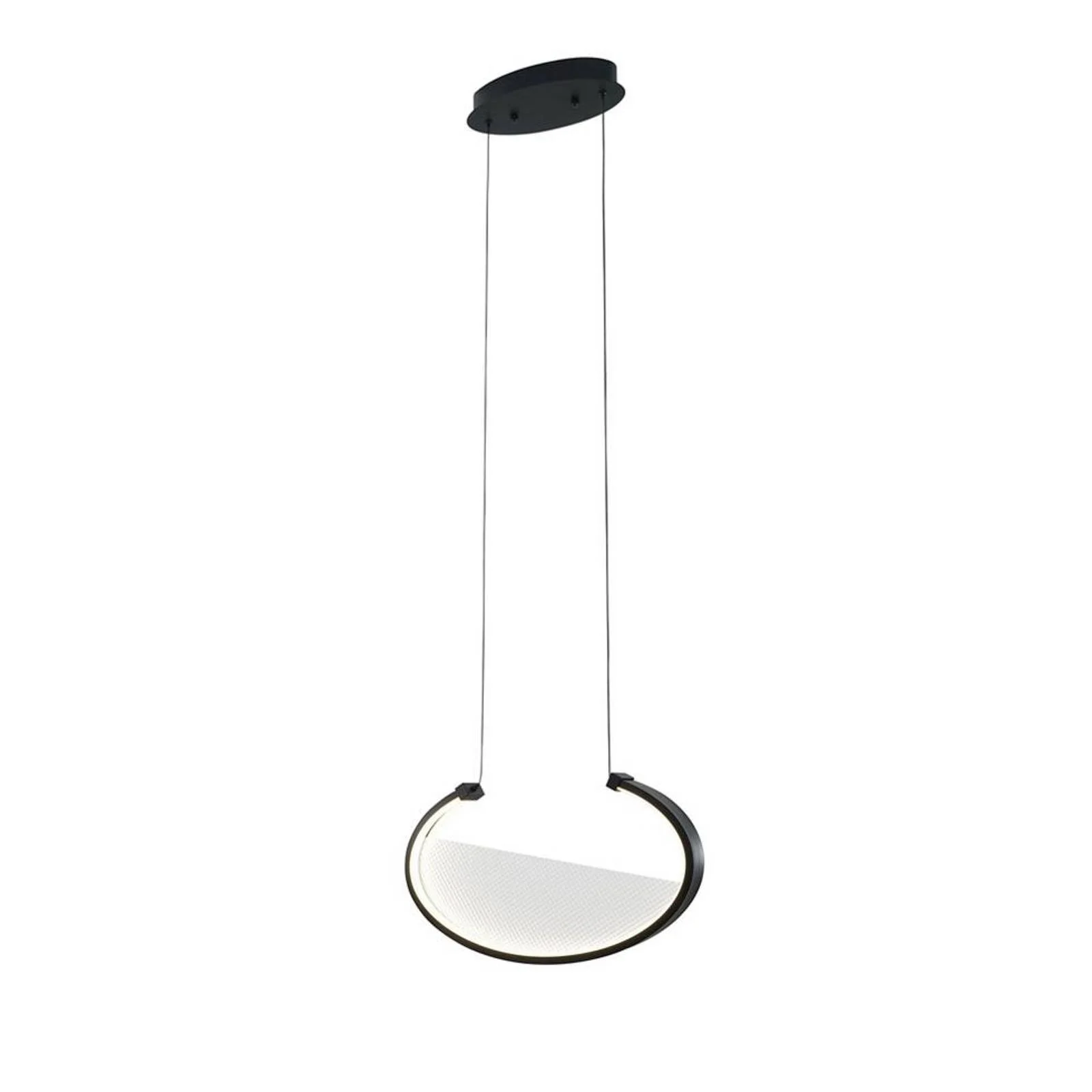 LED-Hängelampe Adele, Länge 37 cm, schwarz, Metall günstig online kaufen