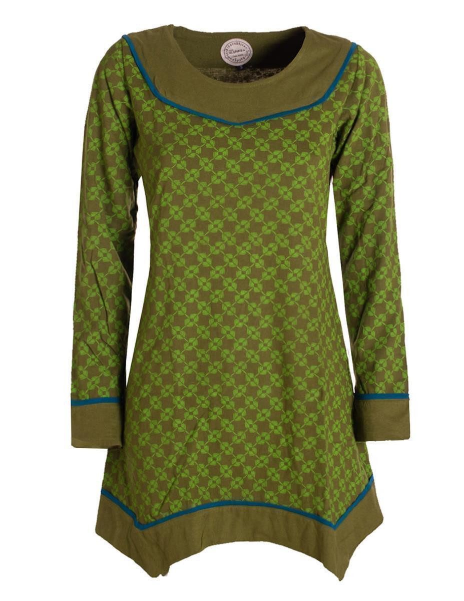 Vishes Tunikakleid Langarm Damen Tunika Shirt-Kleid günstig online kaufen