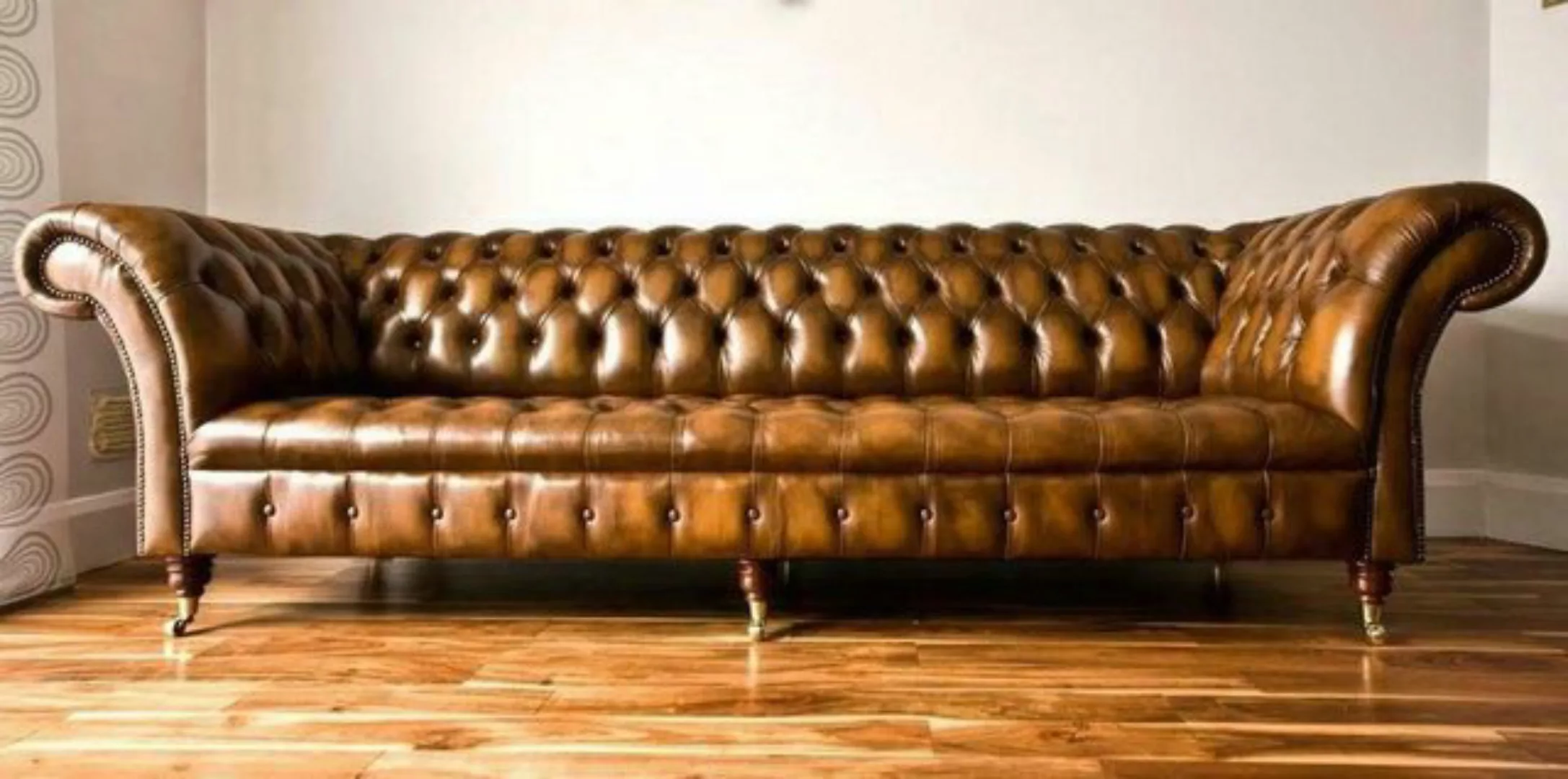 JVmoebel Sofa, XXL Big Sofa Couch Chesterfield 245cm Polster Sofas 4 Sitzer günstig online kaufen