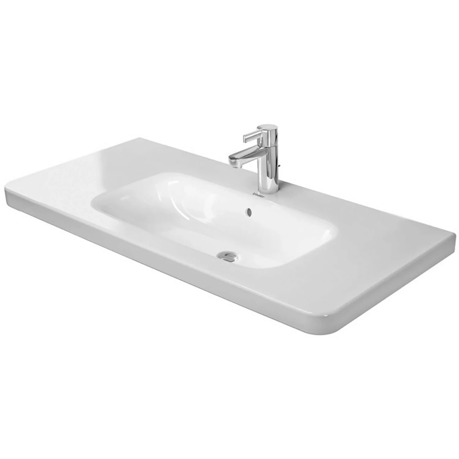 Duravit Möbelwaschtisch DuraStyle 100 cm Weiß 1 Hahnloch mit WonderGliss günstig online kaufen