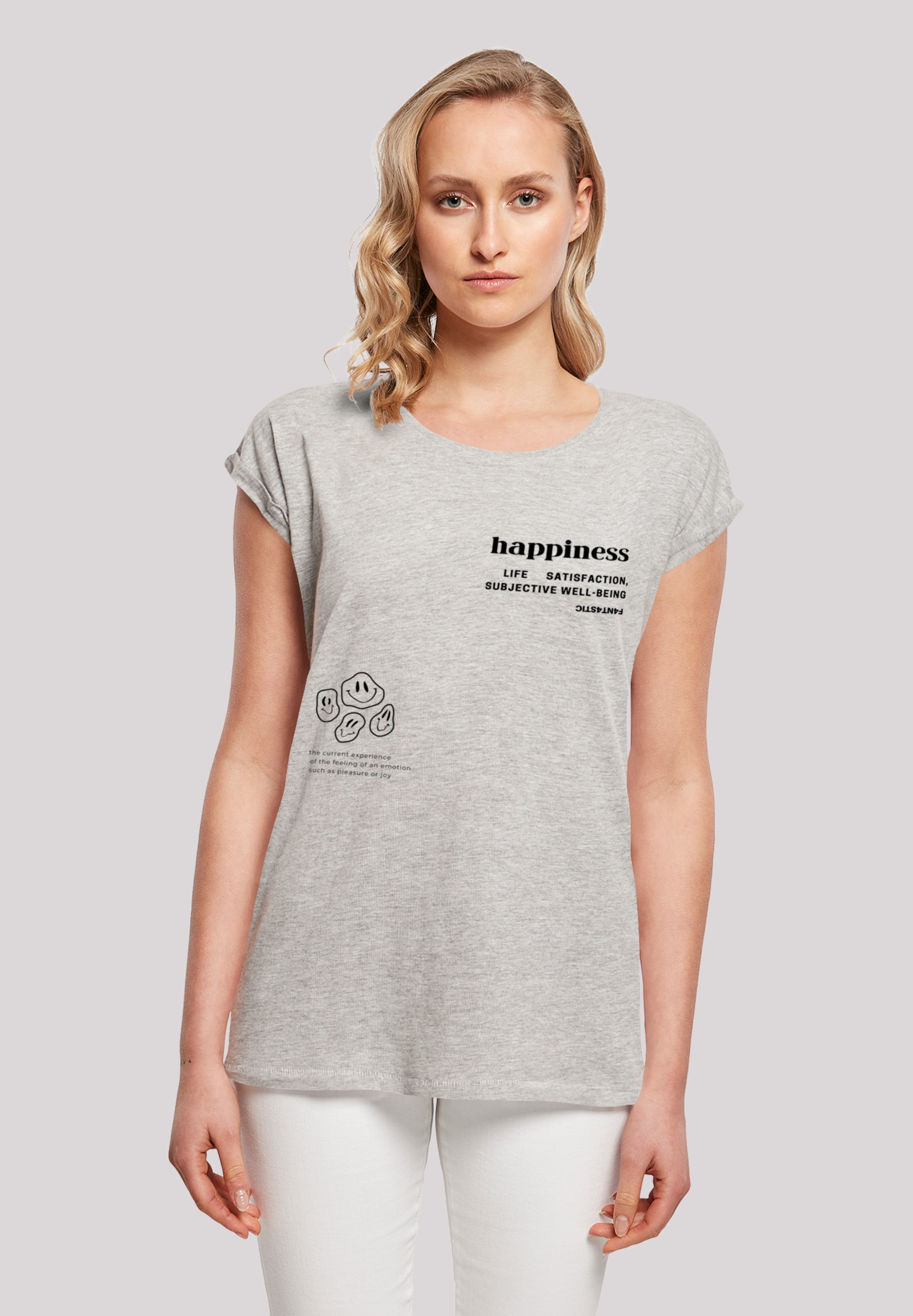 F4NT4STIC T-Shirt "happiness SHORT SLEEVE TEE", Print günstig online kaufen