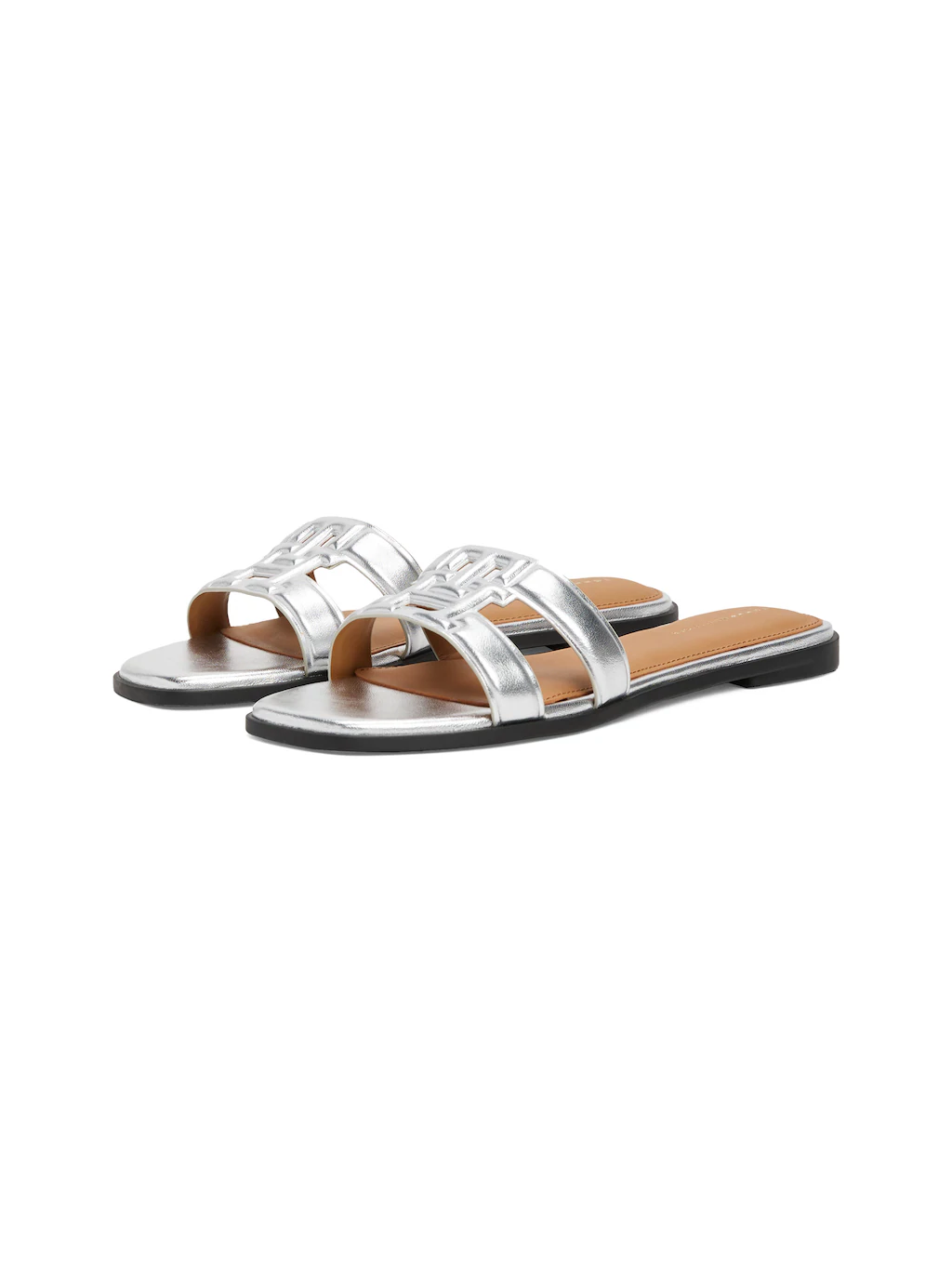 Tommy Hilfiger Pantolette "TH LOGO STRAP METALLIC MULE", Blockabsatz, Somme günstig online kaufen