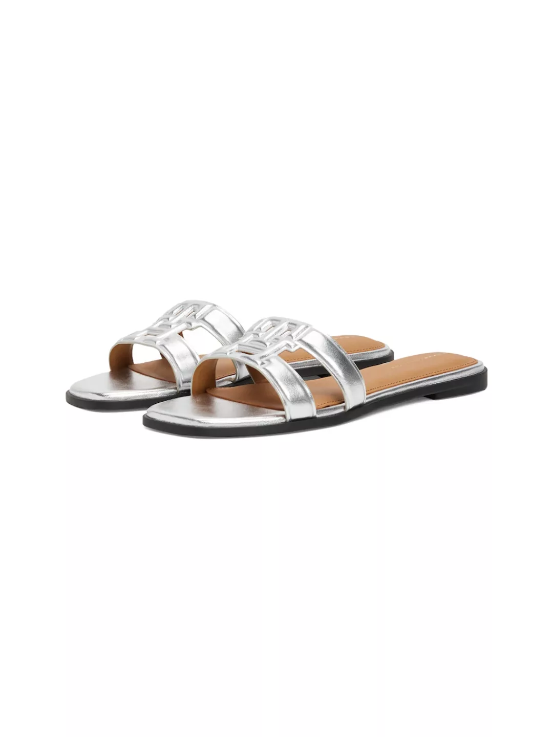 Tommy Hilfiger Pantolette "TH LOGO STRAP METALLIC MULE", Blockabsatz, Somme günstig online kaufen