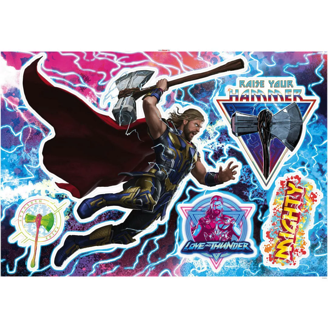 Komar Wandtattoo "Thor4 - Mighty Thor - Größe 100 x 70 cm", selbstklebend, günstig online kaufen