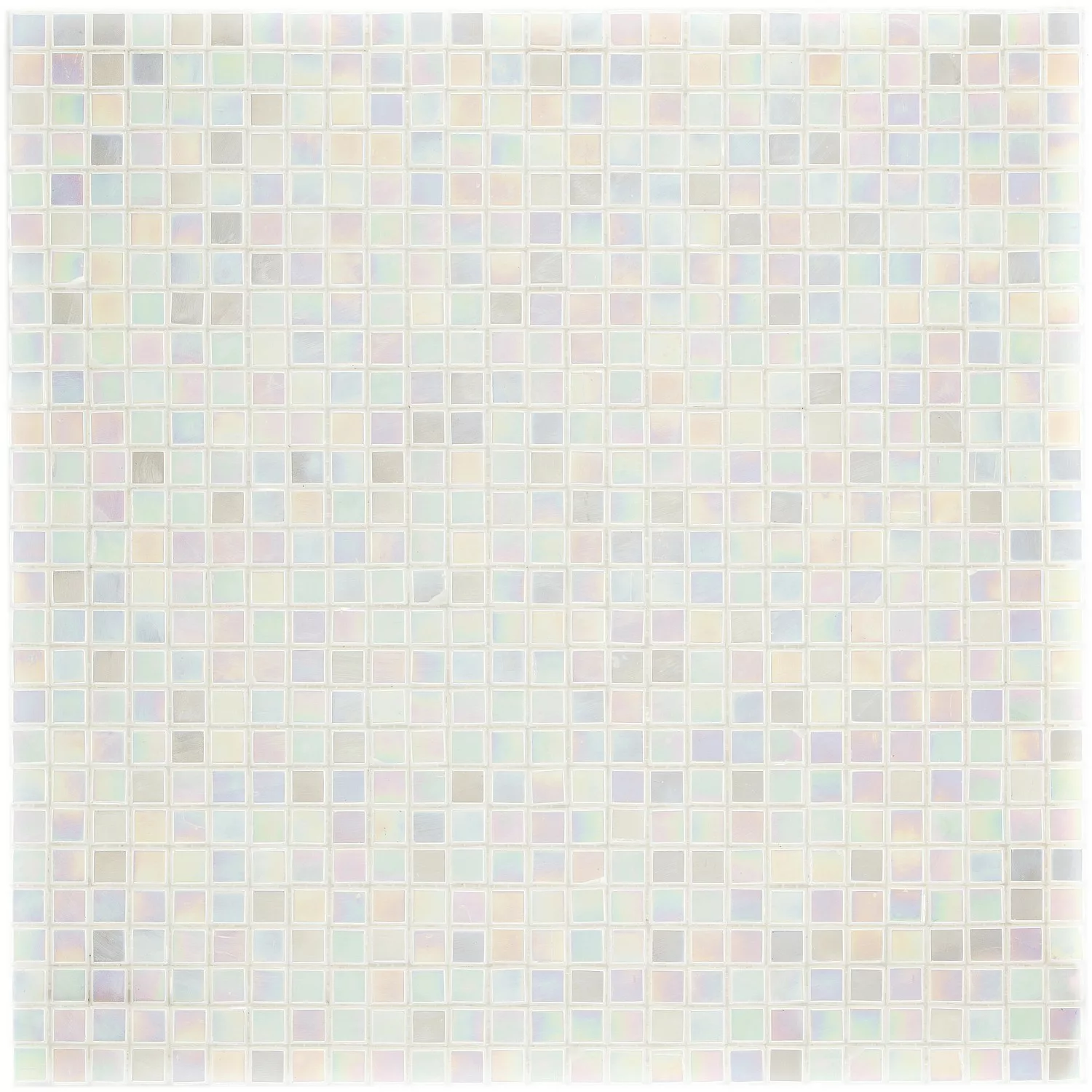 Mosaik Glas Mini White 29,6 cm x 29,6 cm günstig online kaufen