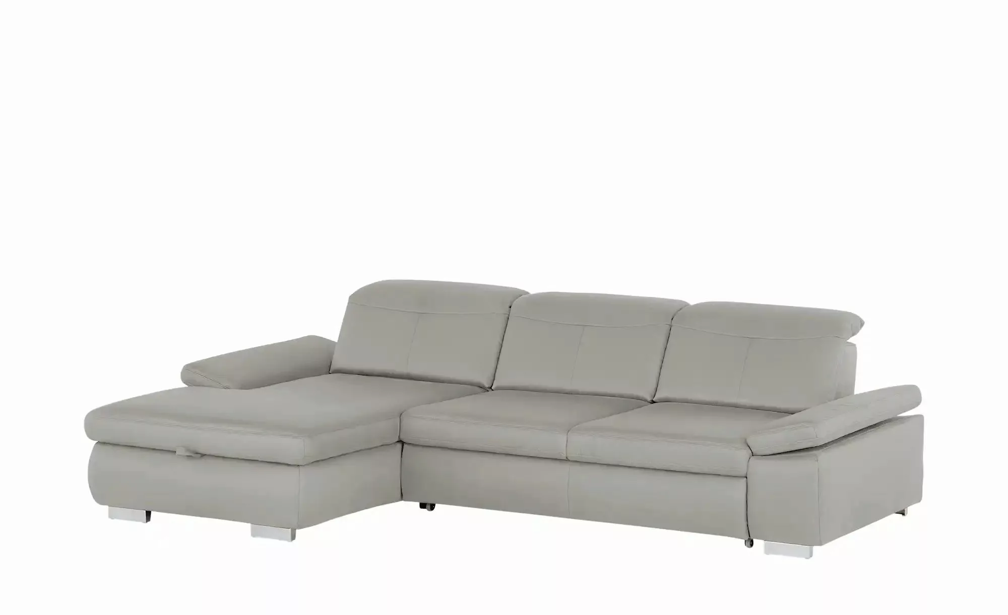 Lounge Collection Ecksofa aus Mikrofaser Kathrin ¦ grau ¦ Maße (cm): B: 309 günstig online kaufen