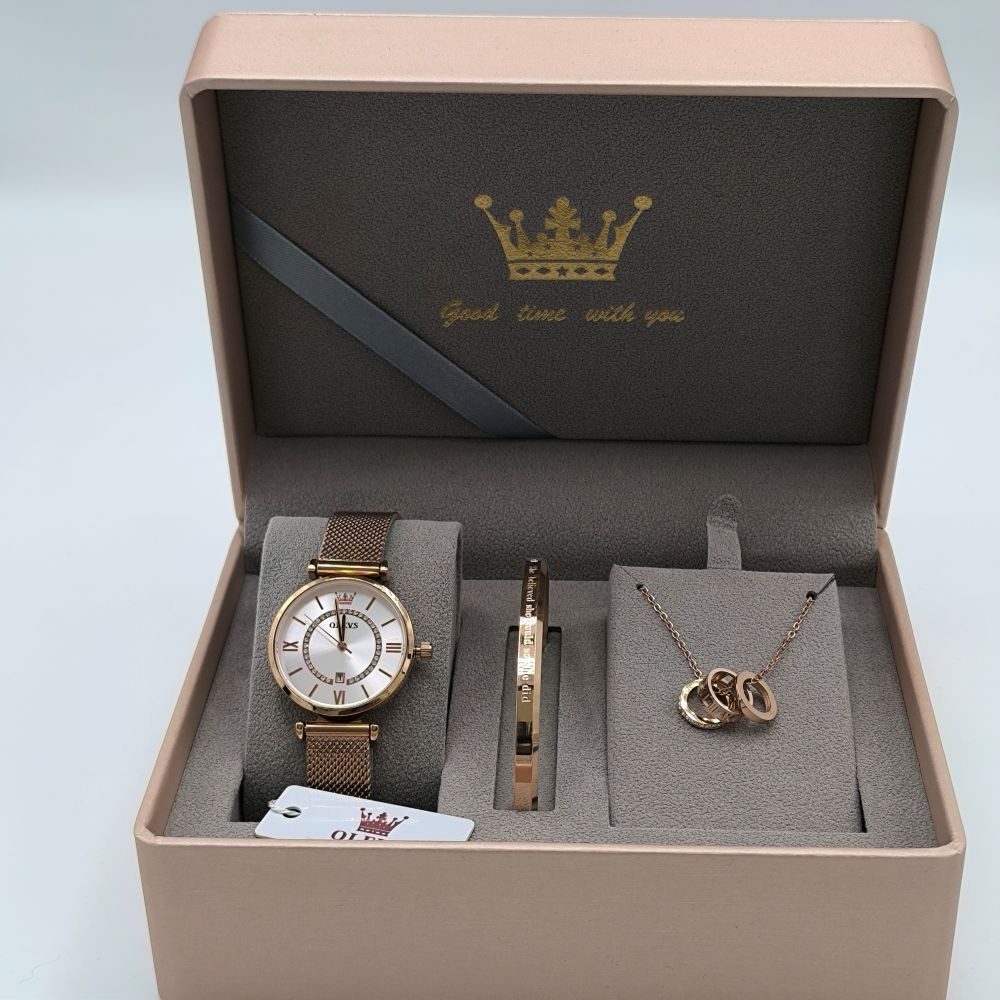 Tidy Quarzuhr OLEVS 6892 Damenuhr Roségold günstig online kaufen