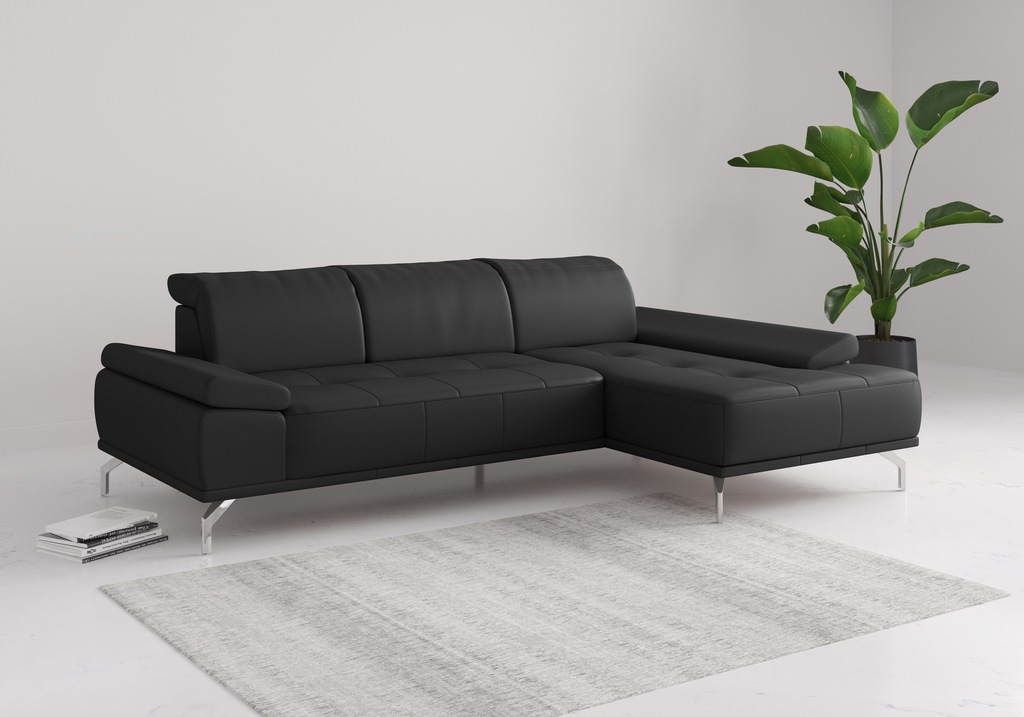 Places of Style Ecksofa "Caluna", Inkl.Sitztiefenverstellung, wahlweise mit günstig online kaufen