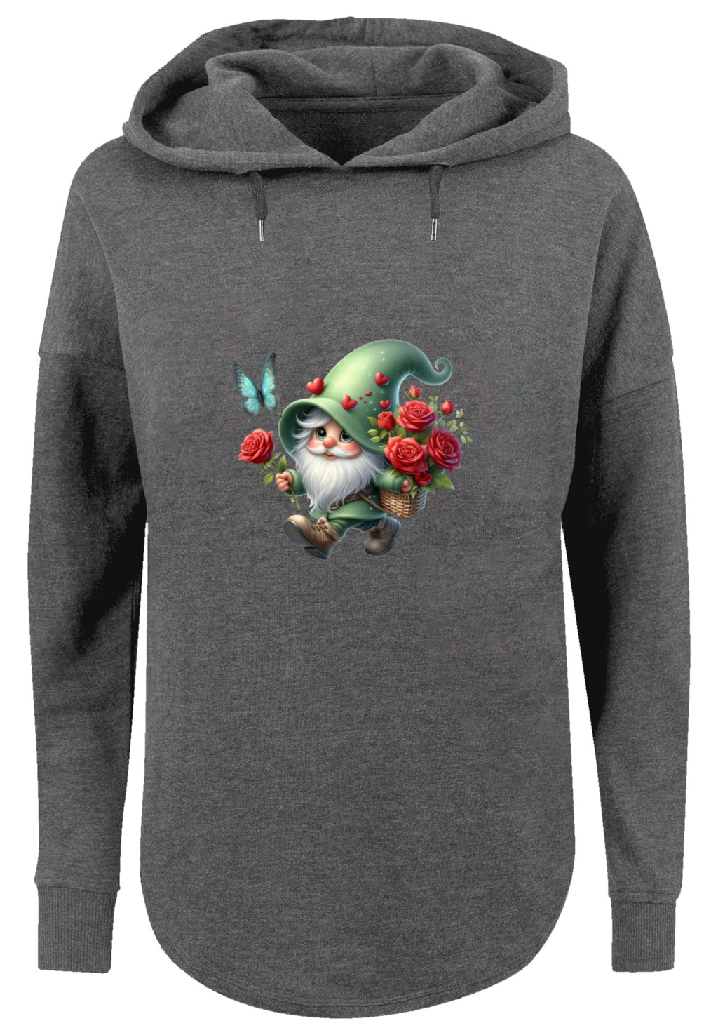 F4NT4STIC Kapuzenpullover "Gnom Frühling Blumen Schmetterling", Premium Qua günstig online kaufen