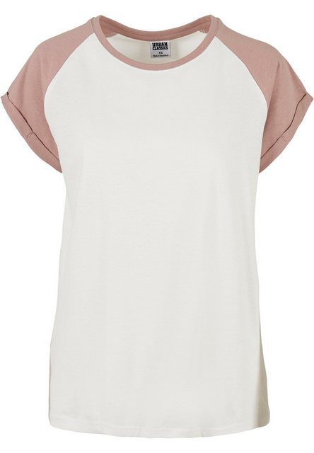 URBAN CLASSICS Kurzarmshirt Urban Classics Damen Ladies Contrast Raglan Tee günstig online kaufen