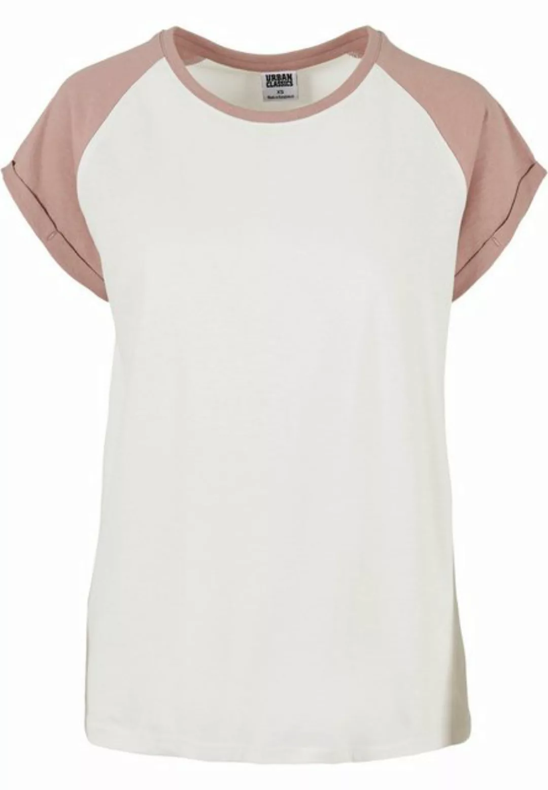 URBAN CLASSICS Kurzarmshirt Urban Classics Damen Ladies Contrast Raglan Tee günstig online kaufen