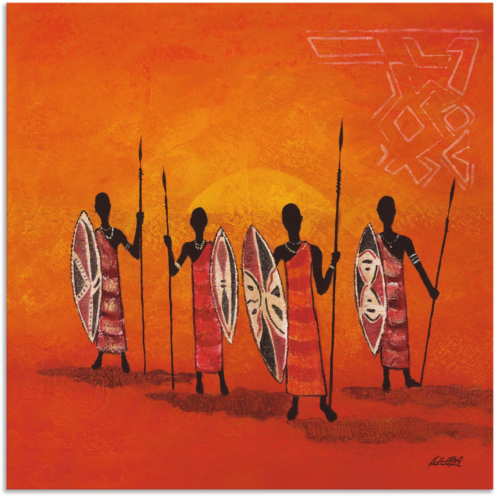 Artland Wandbild "Afrikanische Männer", Mann, (1 St.), als Alubild, Outdoor günstig online kaufen