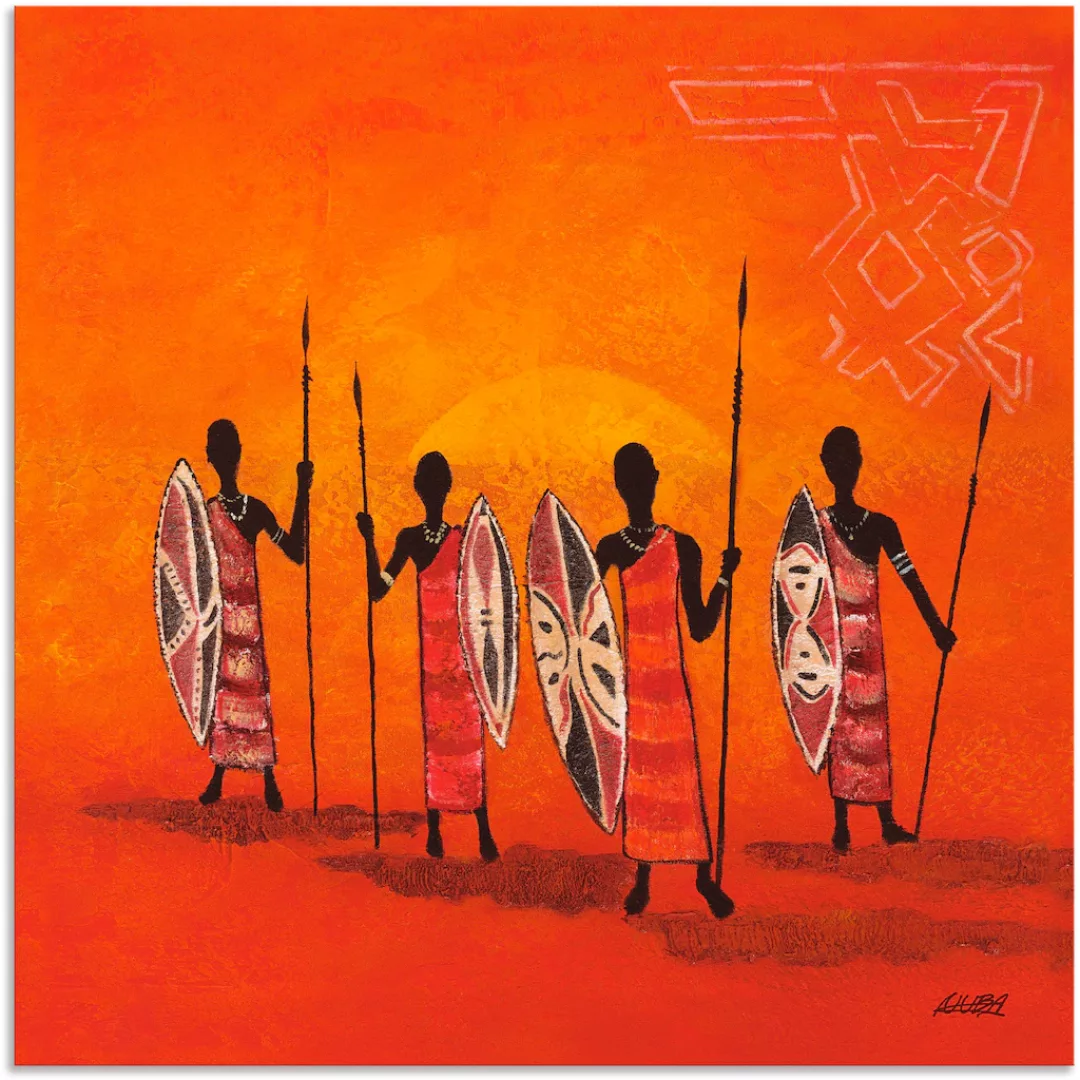 Artland Wandbild "Afrikanische Männer", Mann, (1 St.), als Alubild, Outdoor günstig online kaufen