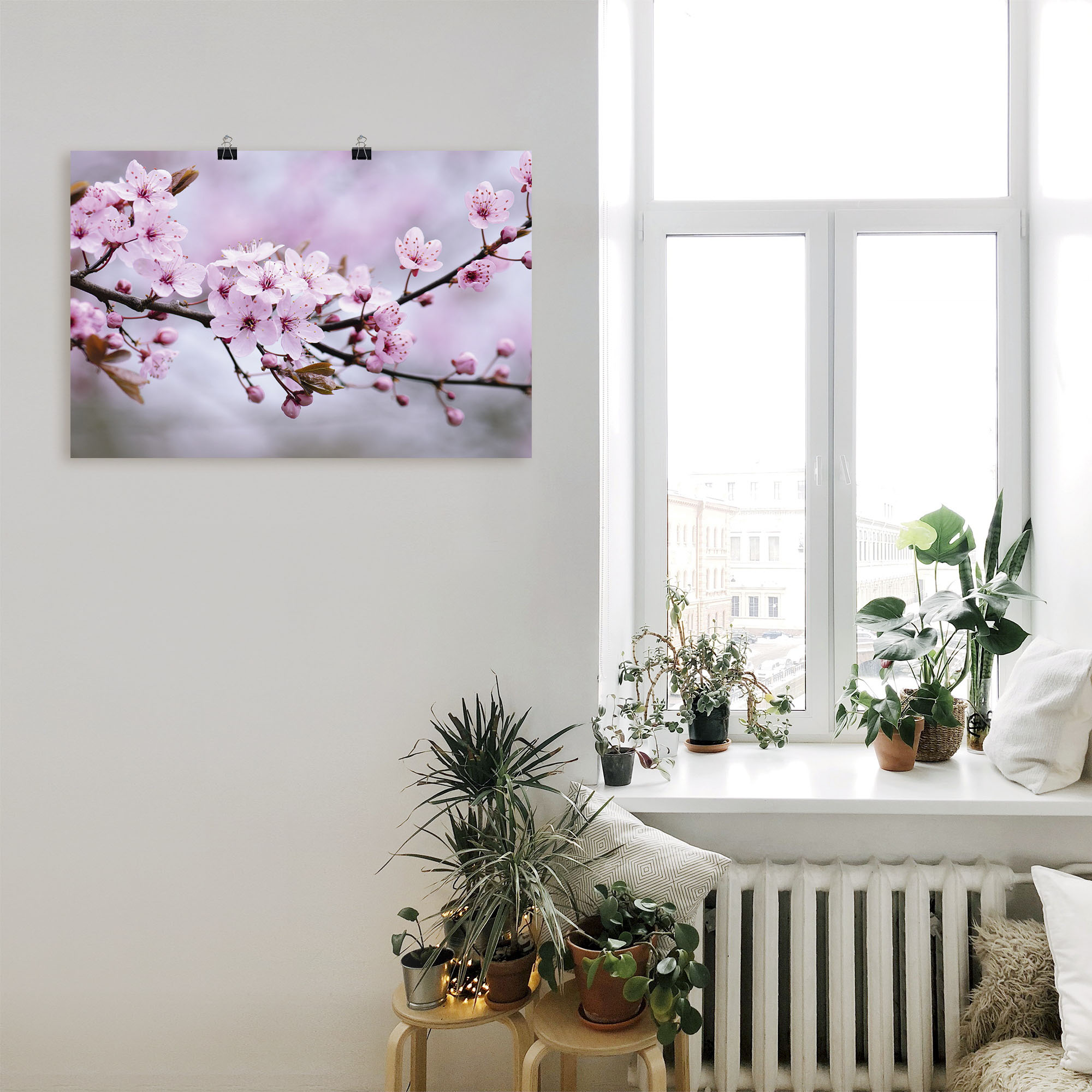 Artland Wandbild »Kirschblüten«, Blumen, (1 St.), als Alubild, Outdoorbild, günstig online kaufen