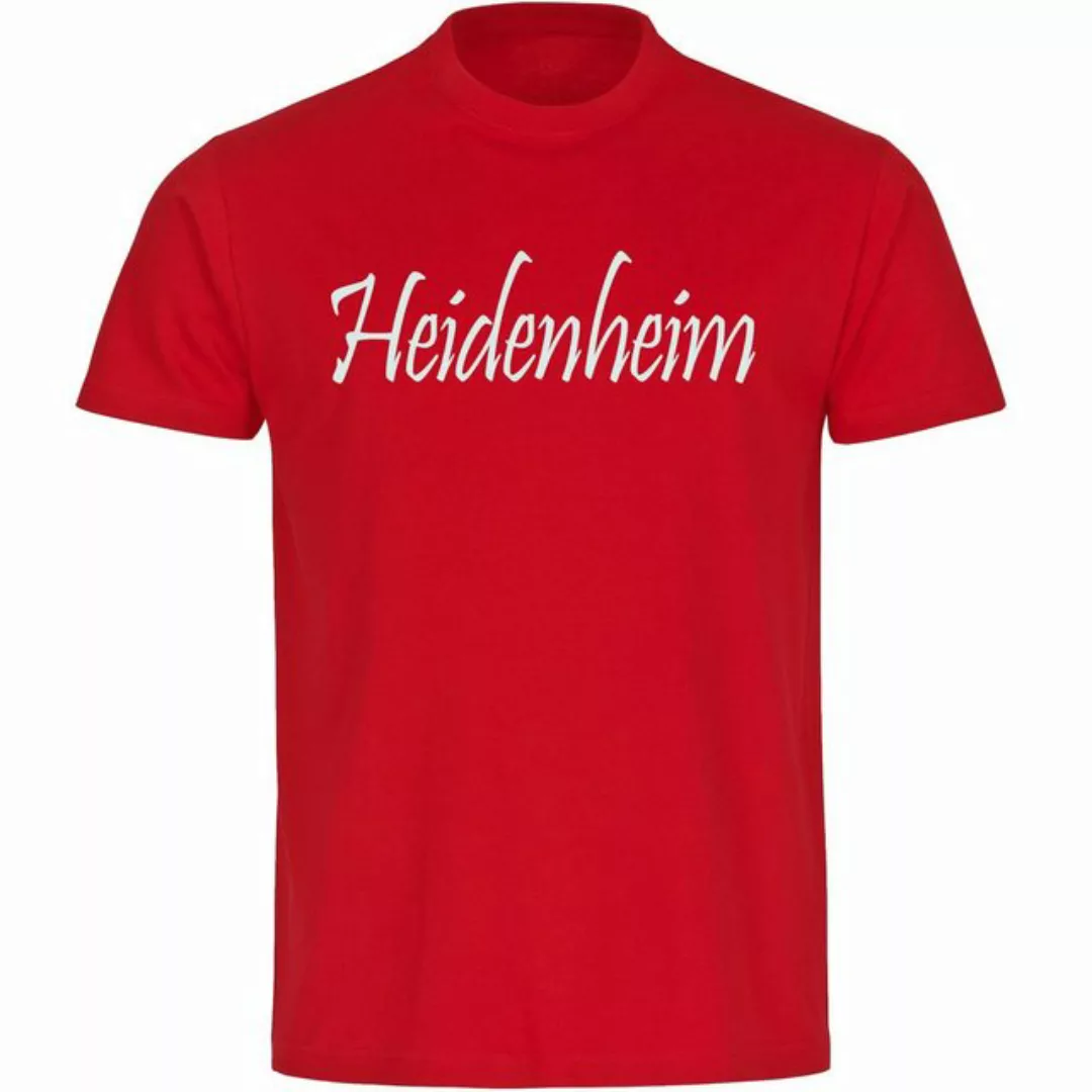 multifanshop T-Shirt Herren Heidenheim - Schriftzug - Männer günstig online kaufen