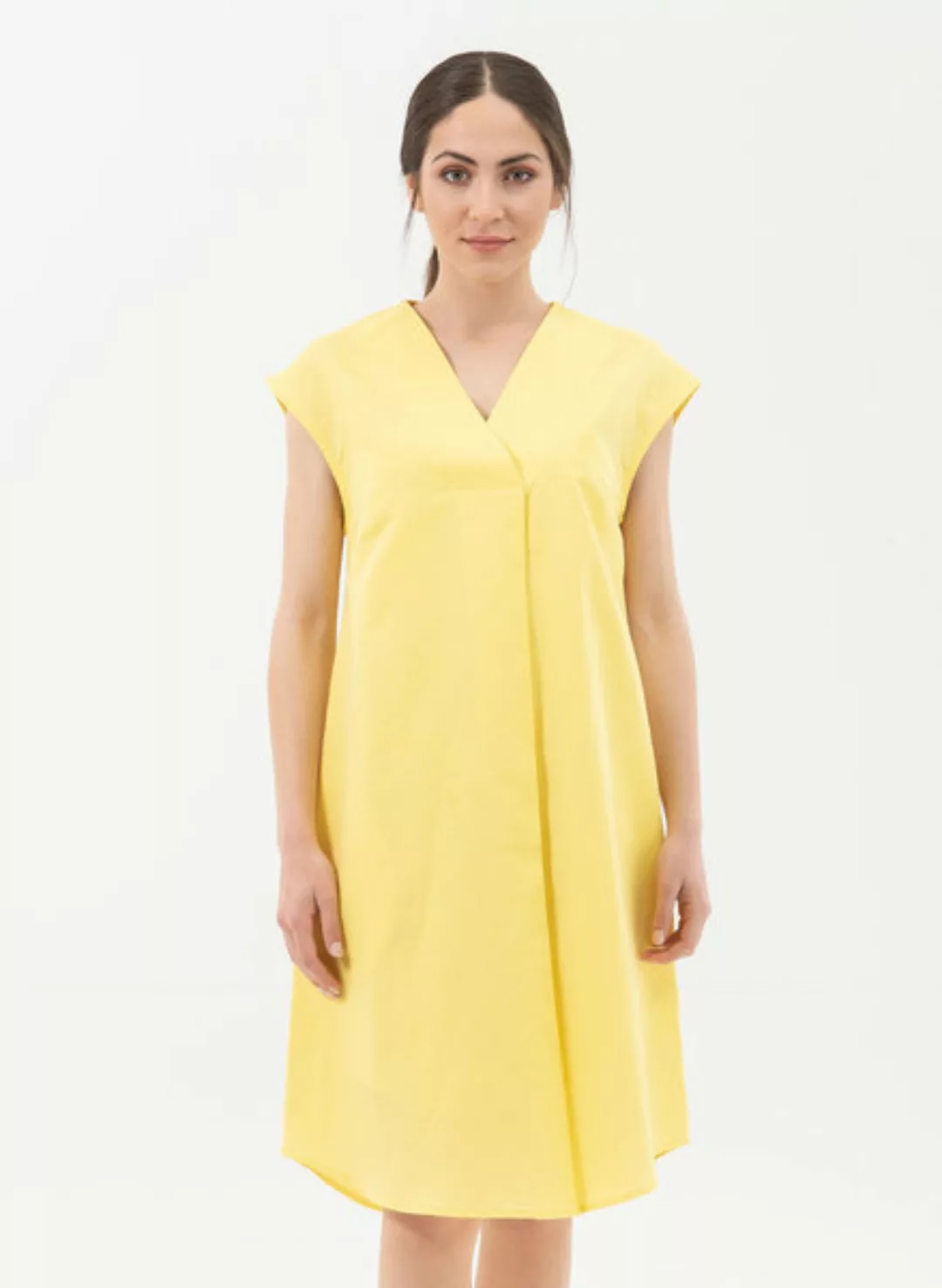 Kleid Aus Leinen Mit Bio-baumwolle günstig online kaufen