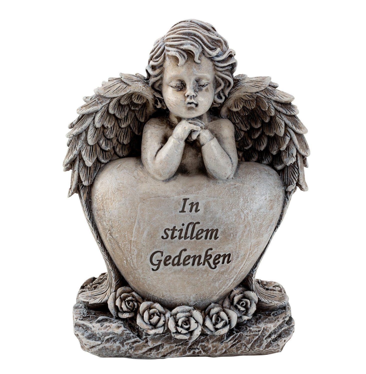 MF Gartenfigur Engel mit Herz In günstig online kaufen