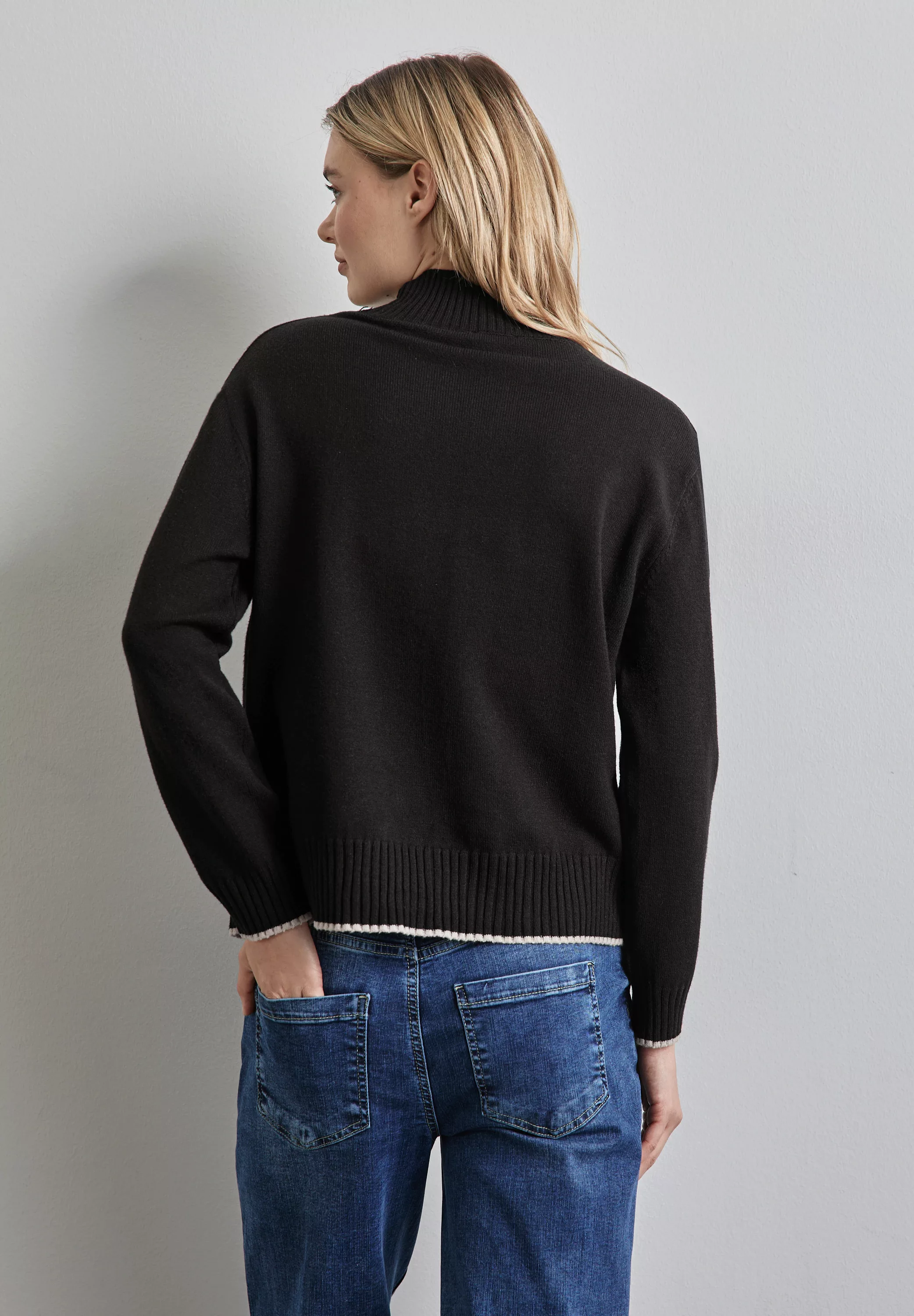 STREET ONE Strickpullover, mit Materialmix günstig online kaufen