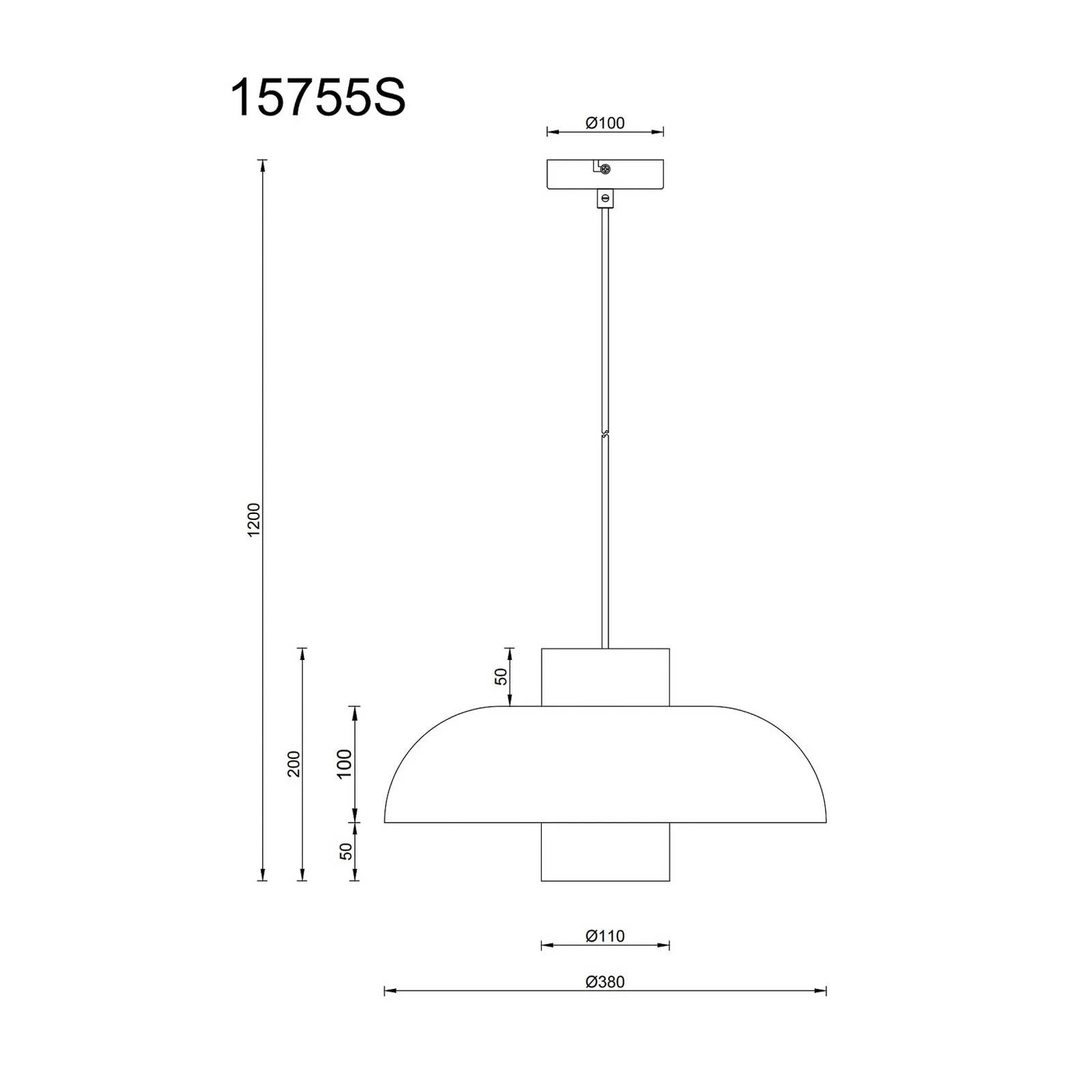 Globo Lighting Pendelleuchte   ¦ schwarz ¦ Maße (cm): B: 38 H: 120  Ø: 38 L günstig online kaufen