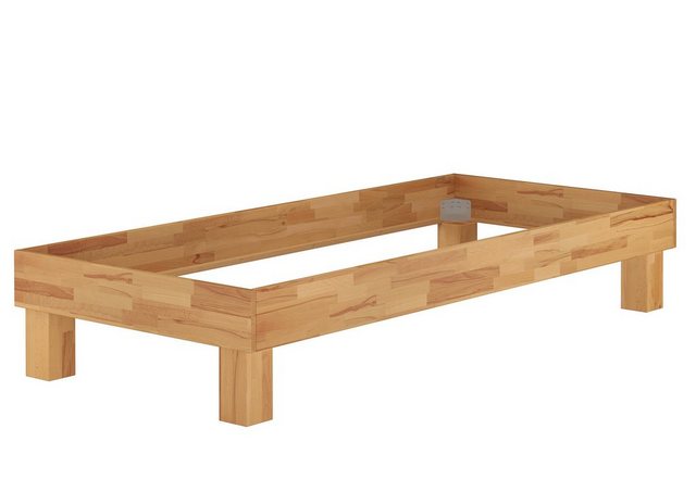 ERST-HOLZ Bett Einzelbett Futonbett Bettrahmen Gästebett Buche massiv 90x20 günstig online kaufen