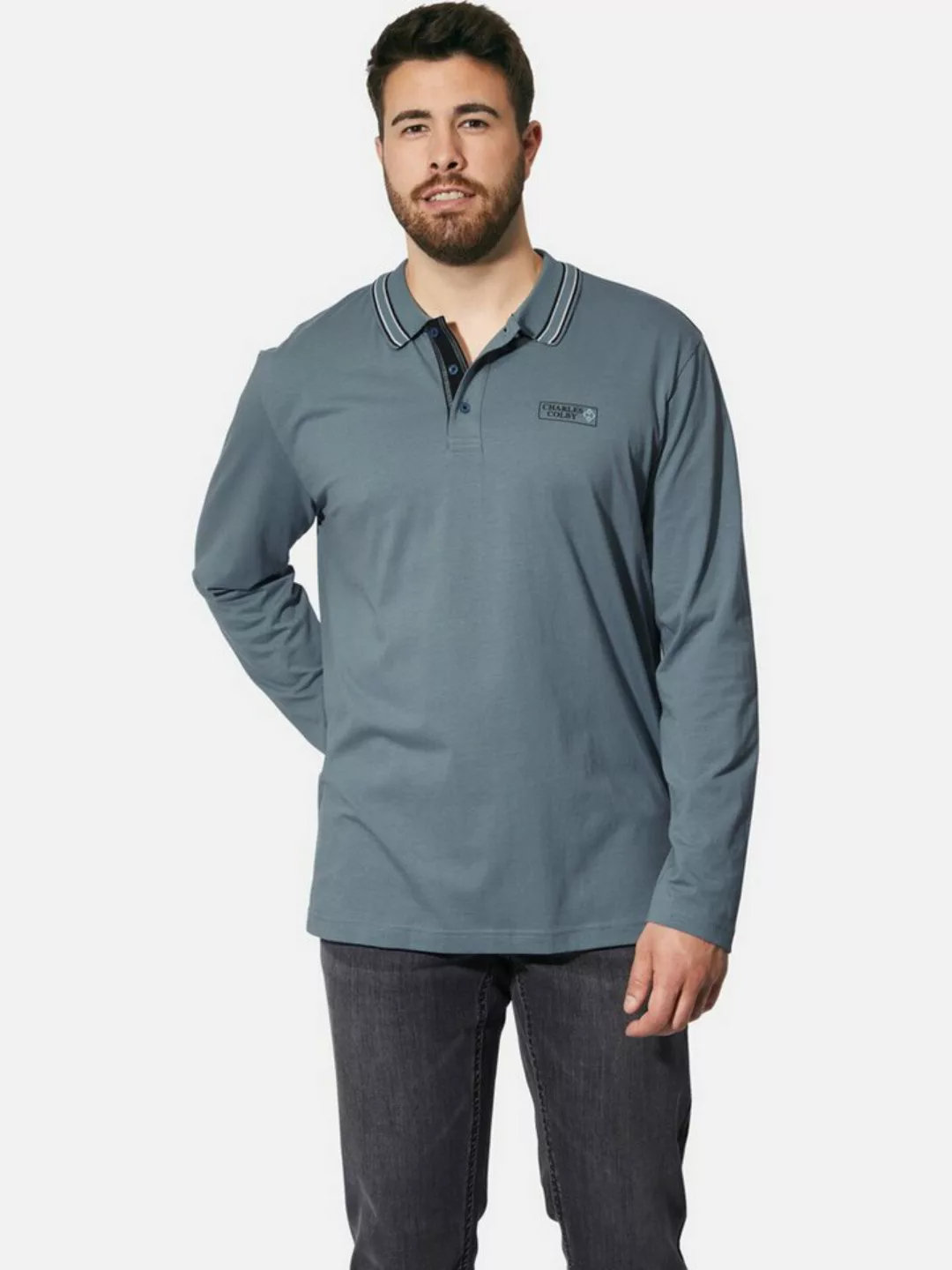 Charles Colby Langarm-Poloshirt "Doppelpack Langarm-Poloshirt EARL GILIELL" günstig online kaufen