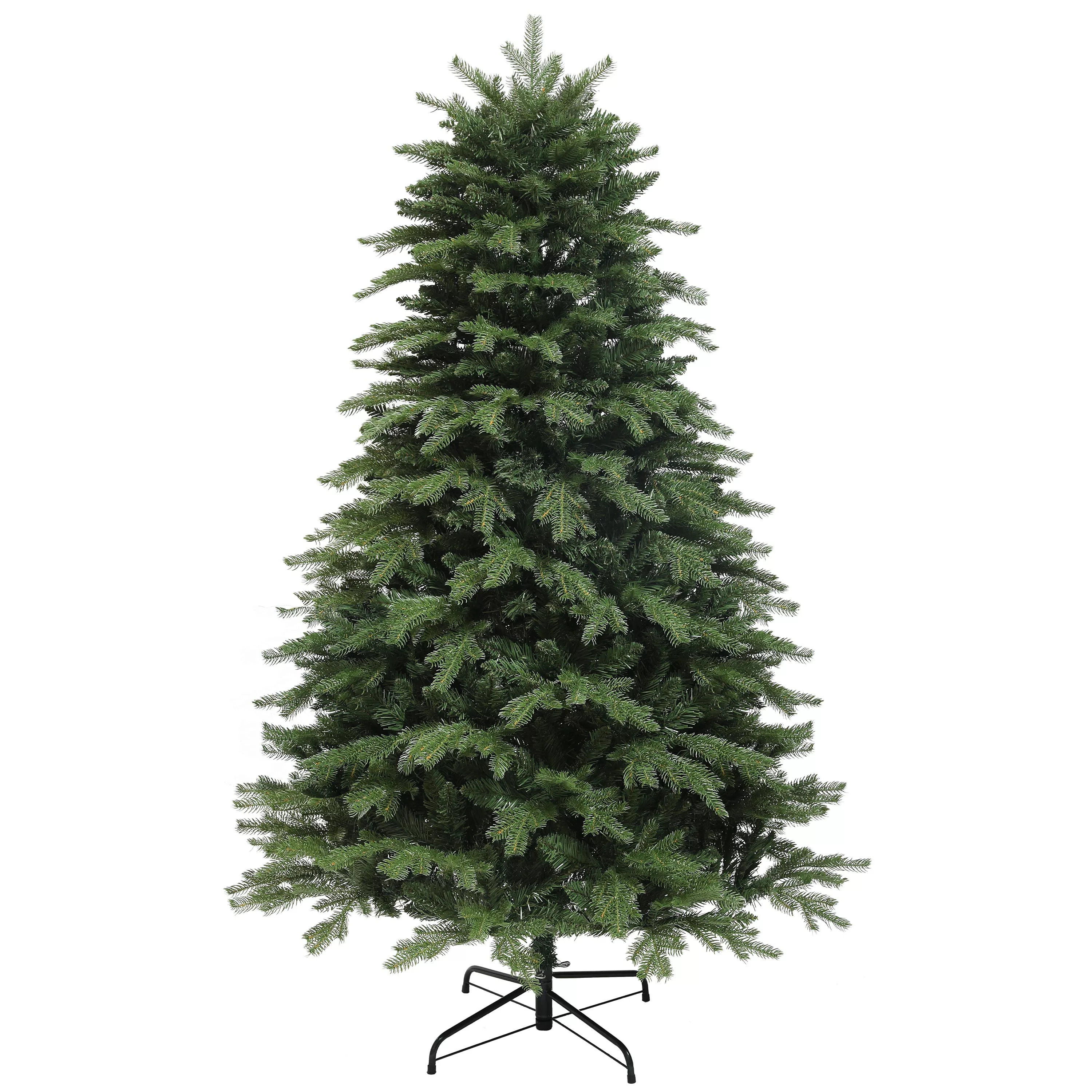 HOMCOM Künstlicher Weihnachtsbaum, 180 cm Christbaum mit 848 Spitzen, Schne günstig online kaufen