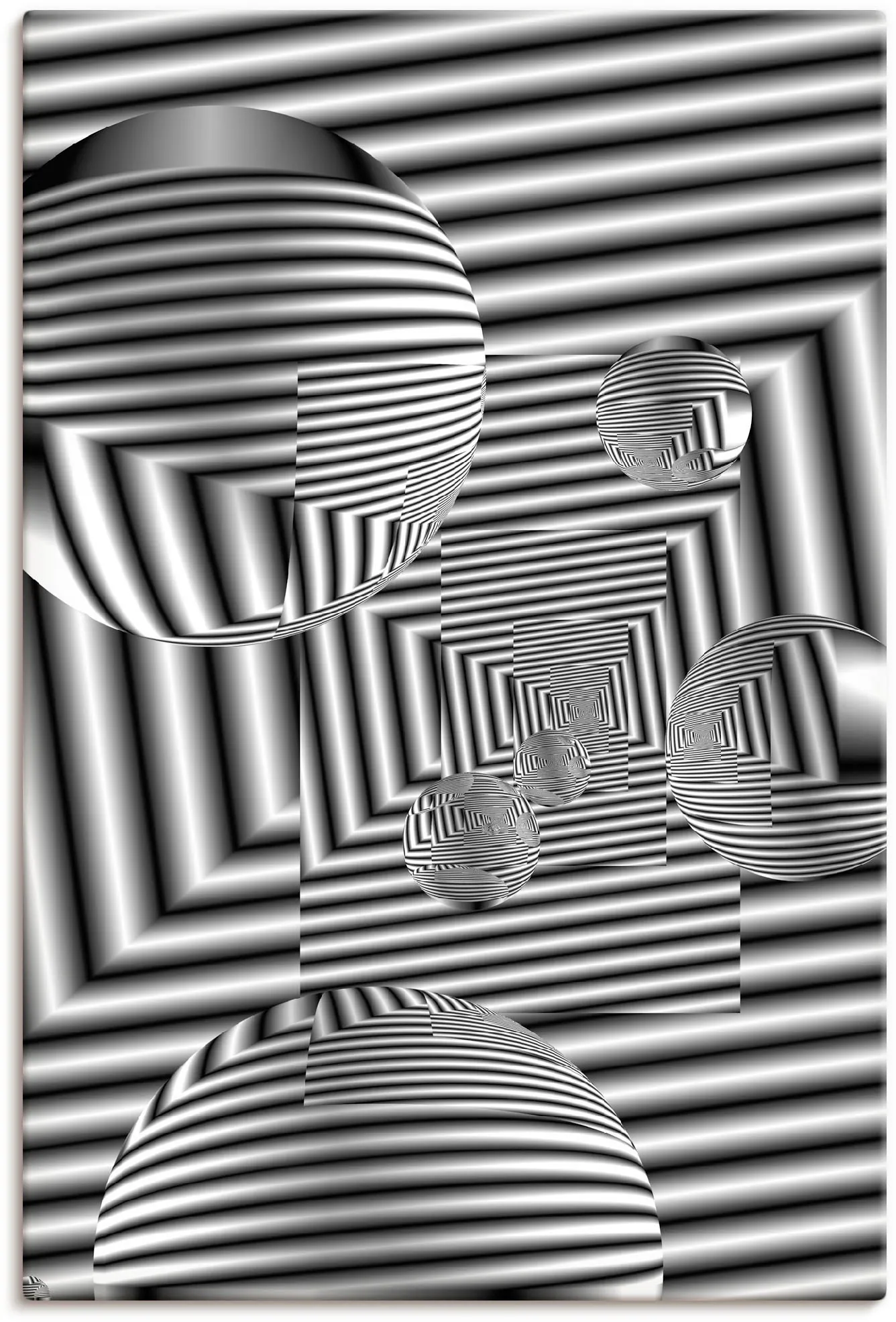 Artland Leinwandbild "Weg nach Innen", Muster, (1 St.), auf Keilrahmen gesp günstig online kaufen