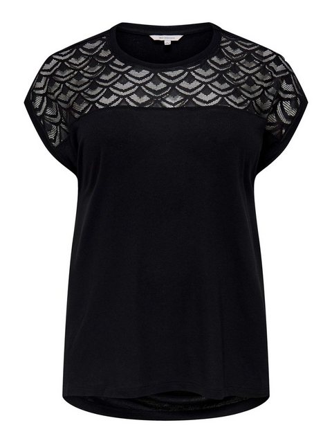 ONLY CARMAKOMA T-Shirt Long Spitzen T-Shirt Plus Size Top in Übergröße CARF günstig online kaufen