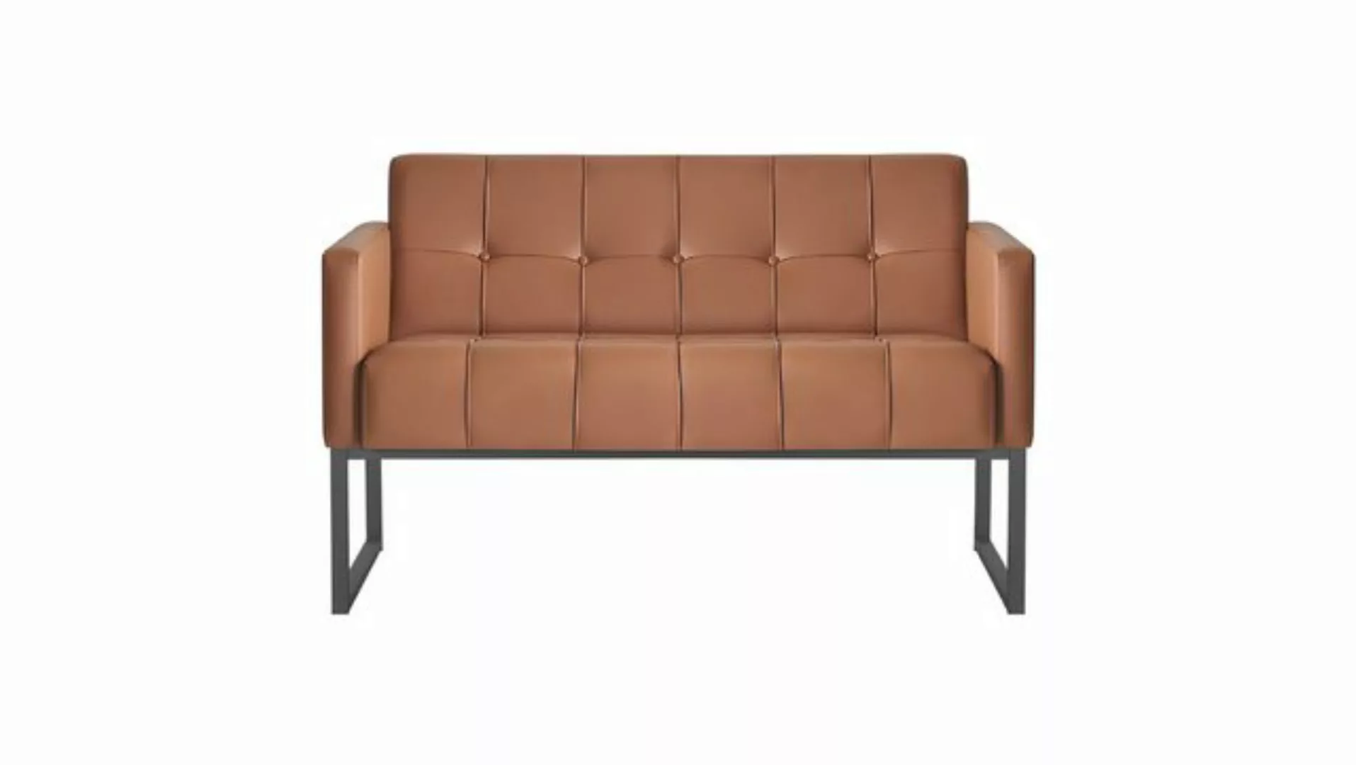 JVmoebel 2-Sitzer Sofa 2-Sitzer Braun Einfarbig Modern Design Arbeitszimmer günstig online kaufen