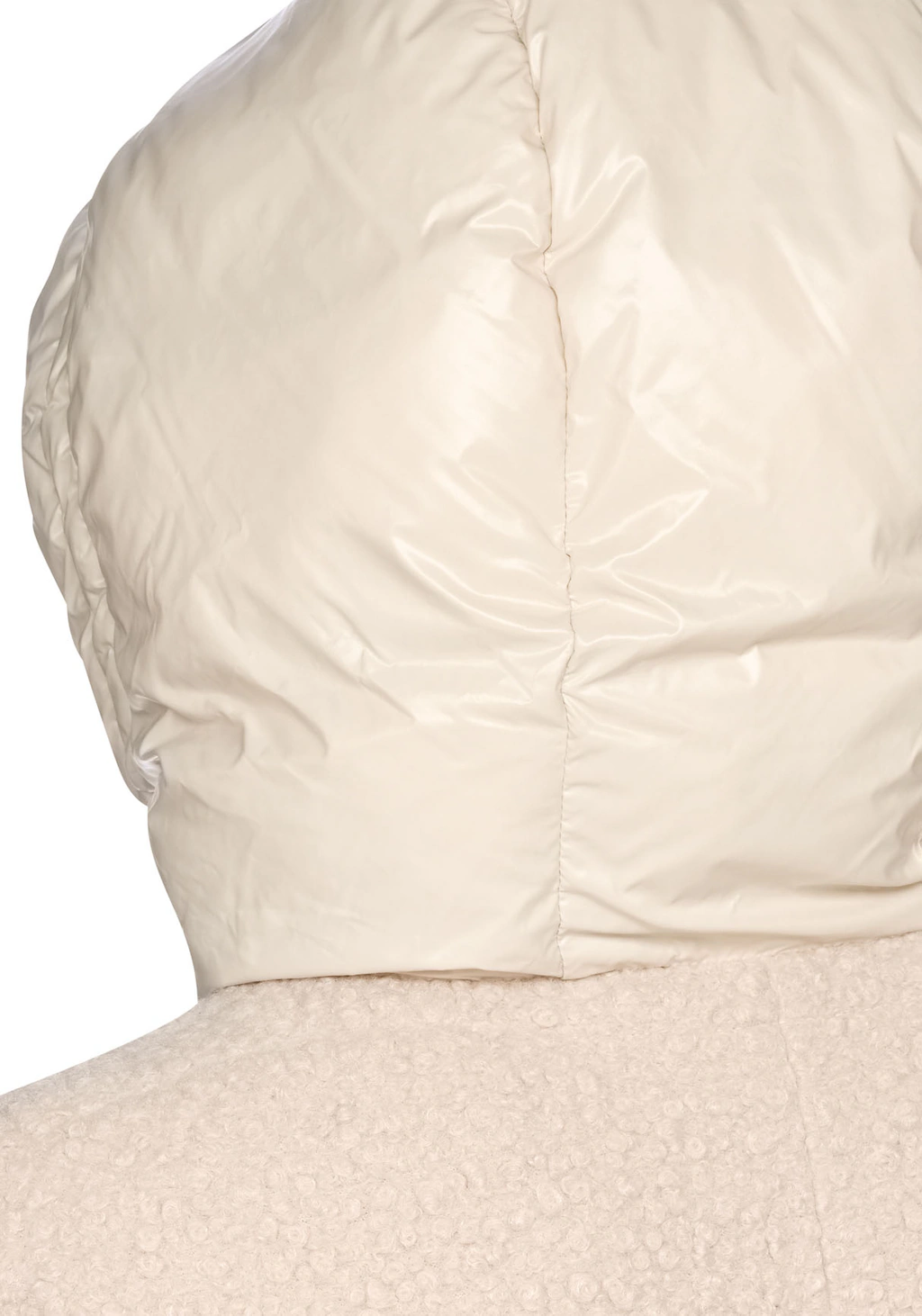 Geox Kurzmantel "CALITHE", im Materialmix, Kapuze, große aufgesetzte Tasche günstig online kaufen