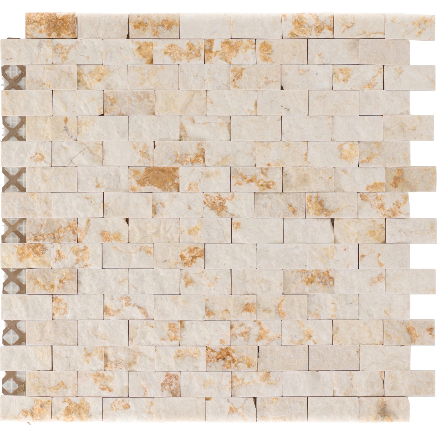 Marmormosaikmatte Sunny Beige Brick 32 cm x 32 cm günstig online kaufen